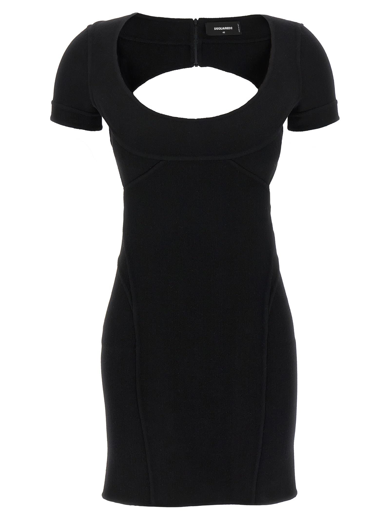 ワンピース DSQUARED2 Woman Dress Black S75CV0593S18171 900 23858972_53971695_600.jpg