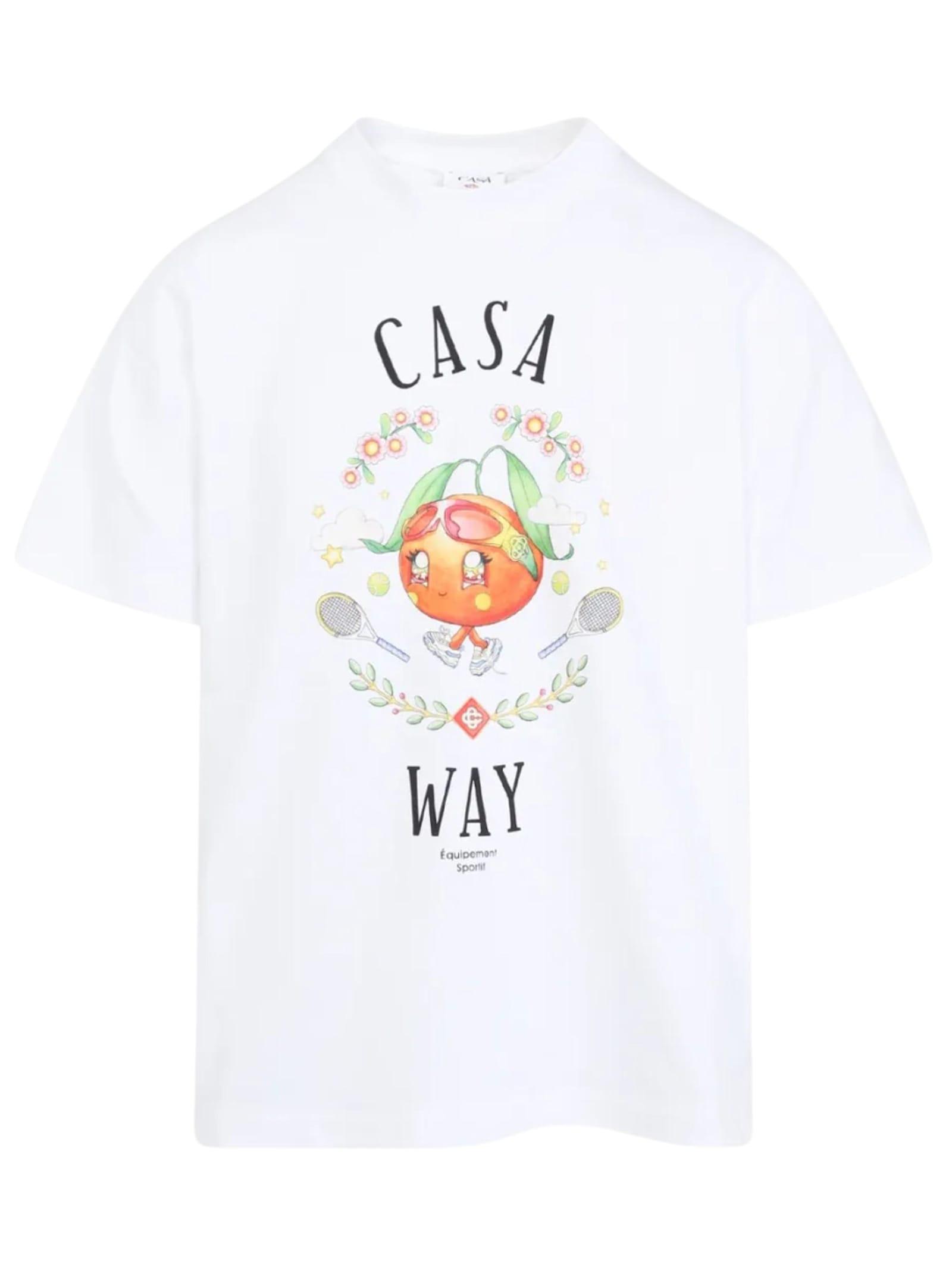 CASABLANCA Maglietta Casa Way Kawaii in White for Men Lyst UK