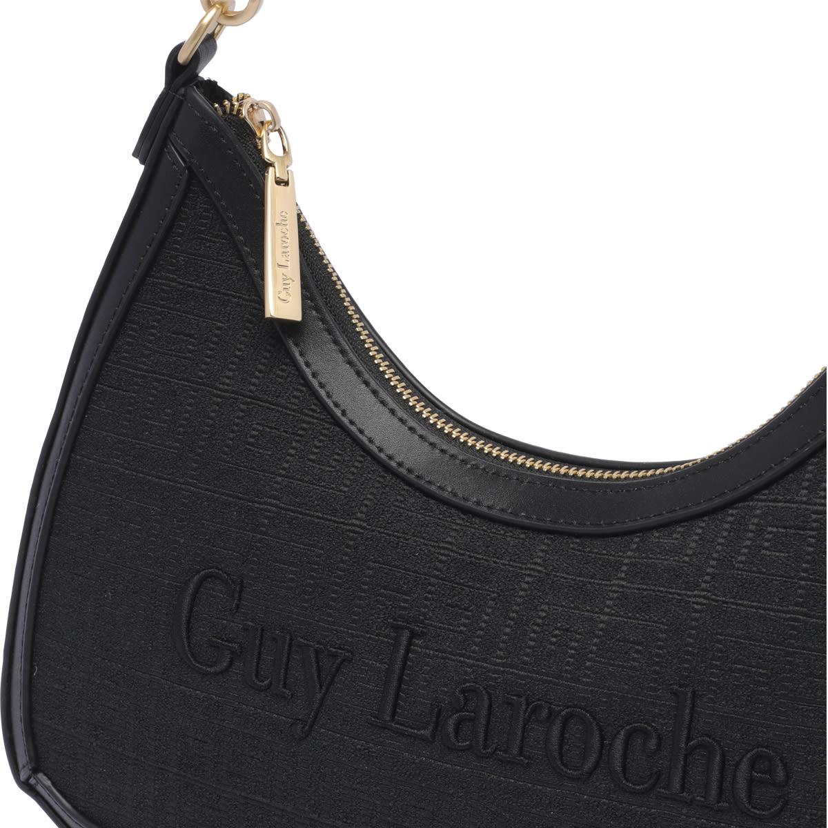 Guy Laroche Logo Shoulder Bag in Black