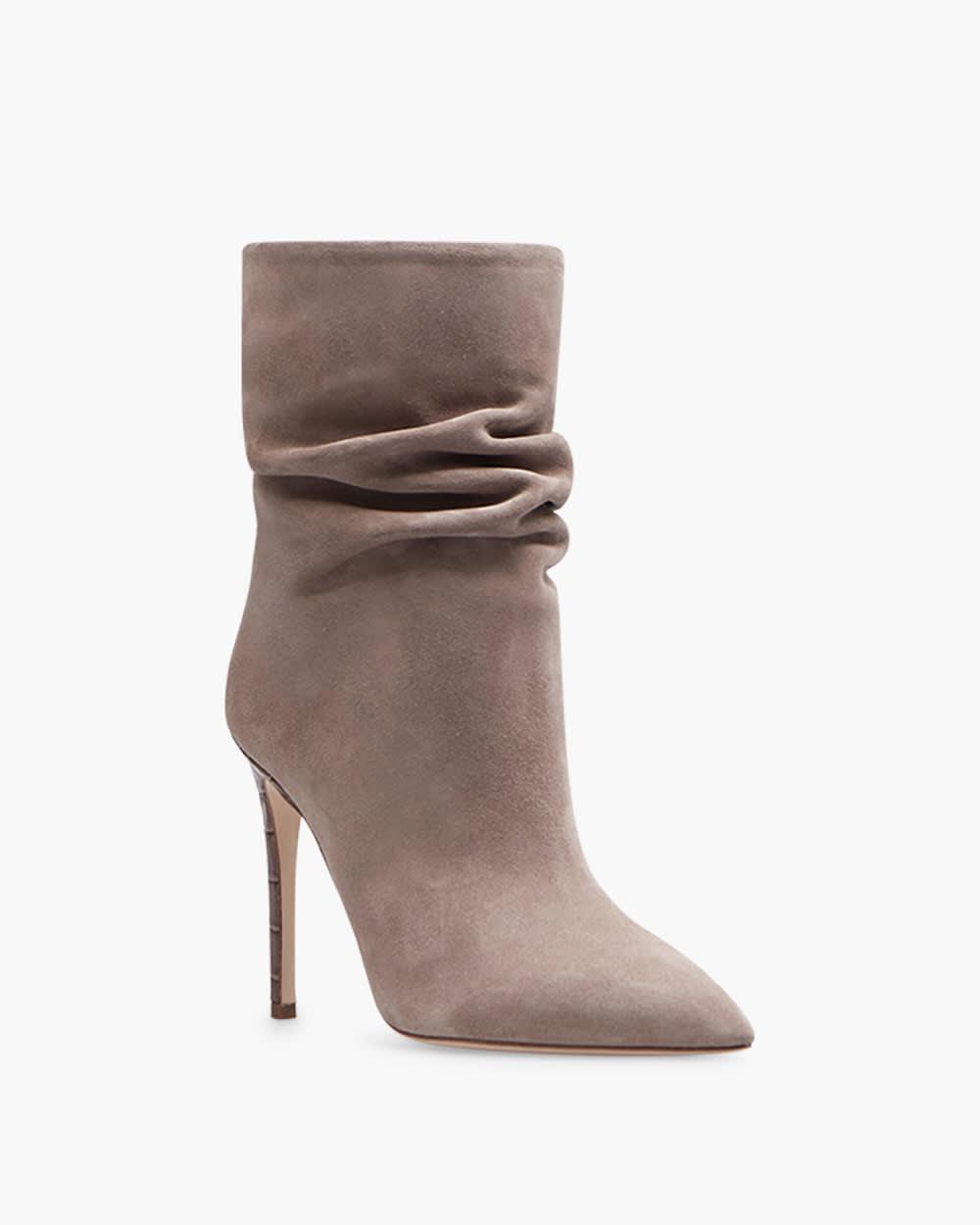 Taupe suede hotsell slouch boots