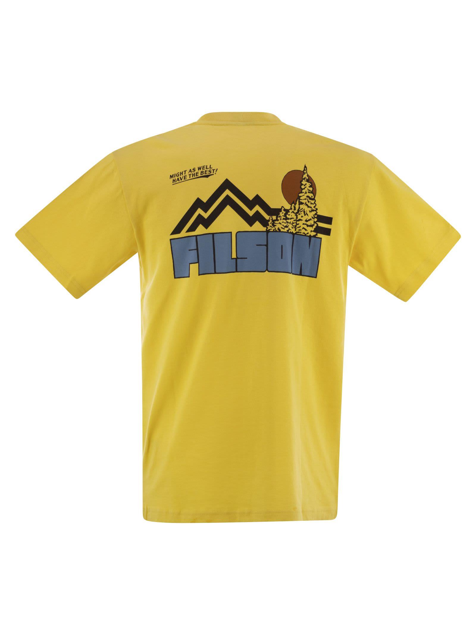 Tシャツ・カットソー FILSON Men T-shirt Yellow FMTEE0115 K 0077 722 FILSON: T-shirt men - Yellow | Filson t-shirt FMTEE0115 K