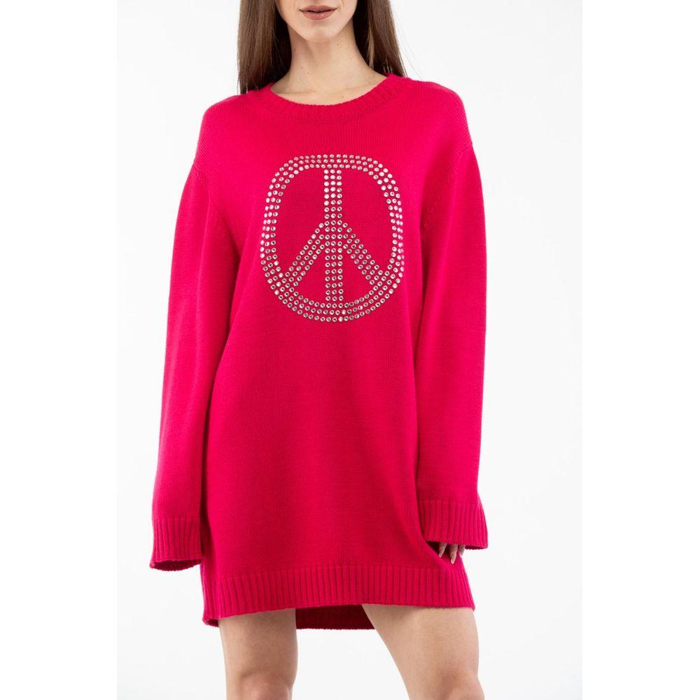 moschino pink sweater dress Moschino Couture Pink My Little Pony Cotton Knit Sweater Dress S