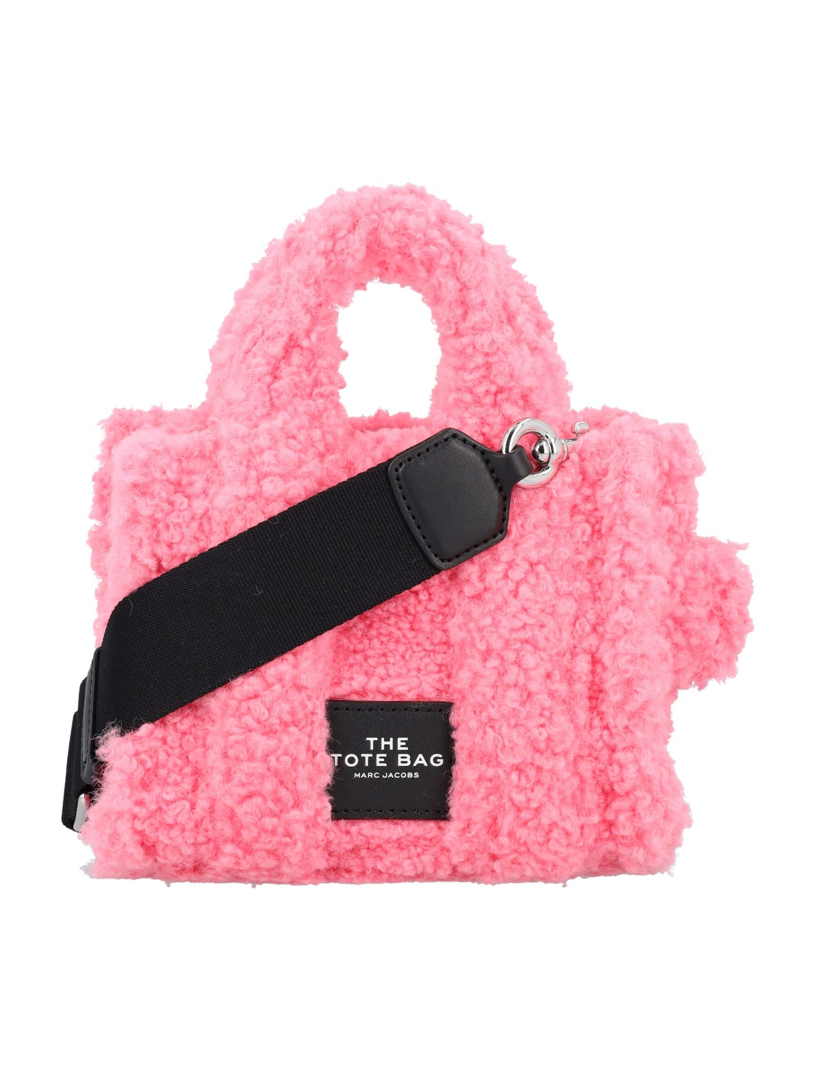 Marc Jacobs The Teddy Micro Tote Fluffy Pink One Size