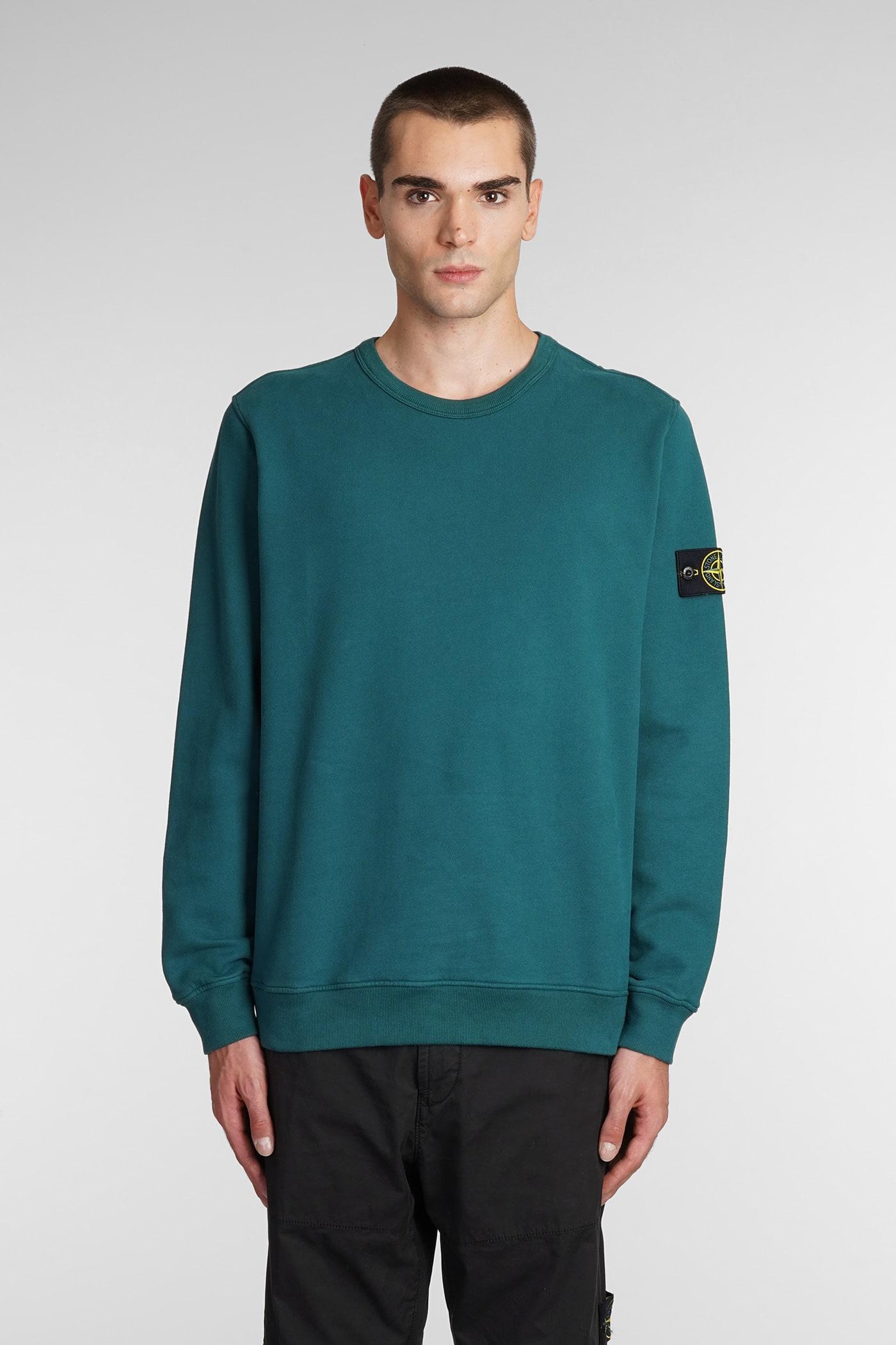Stone Island Sweatshirt In Green Cotton for Men | Lyst