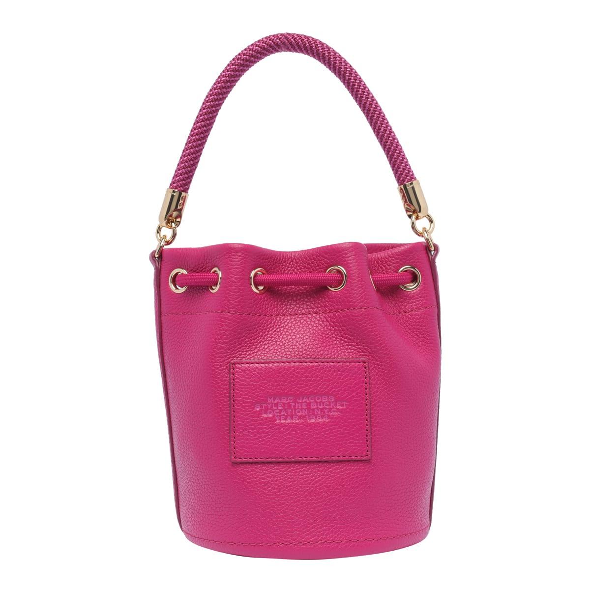 Marc Jacobs The Leather Bucket Bucket Bag in Pink | Lyst
