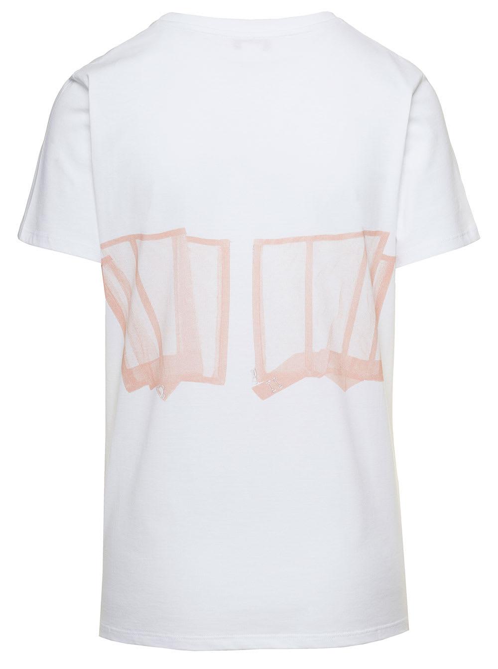 Tシャツ・カットソー alexander mcqueen Alexander McQueen Shirts Pink Alexander McQueen - Webbing-Trimmed Cotton-Jersey T-Shirt