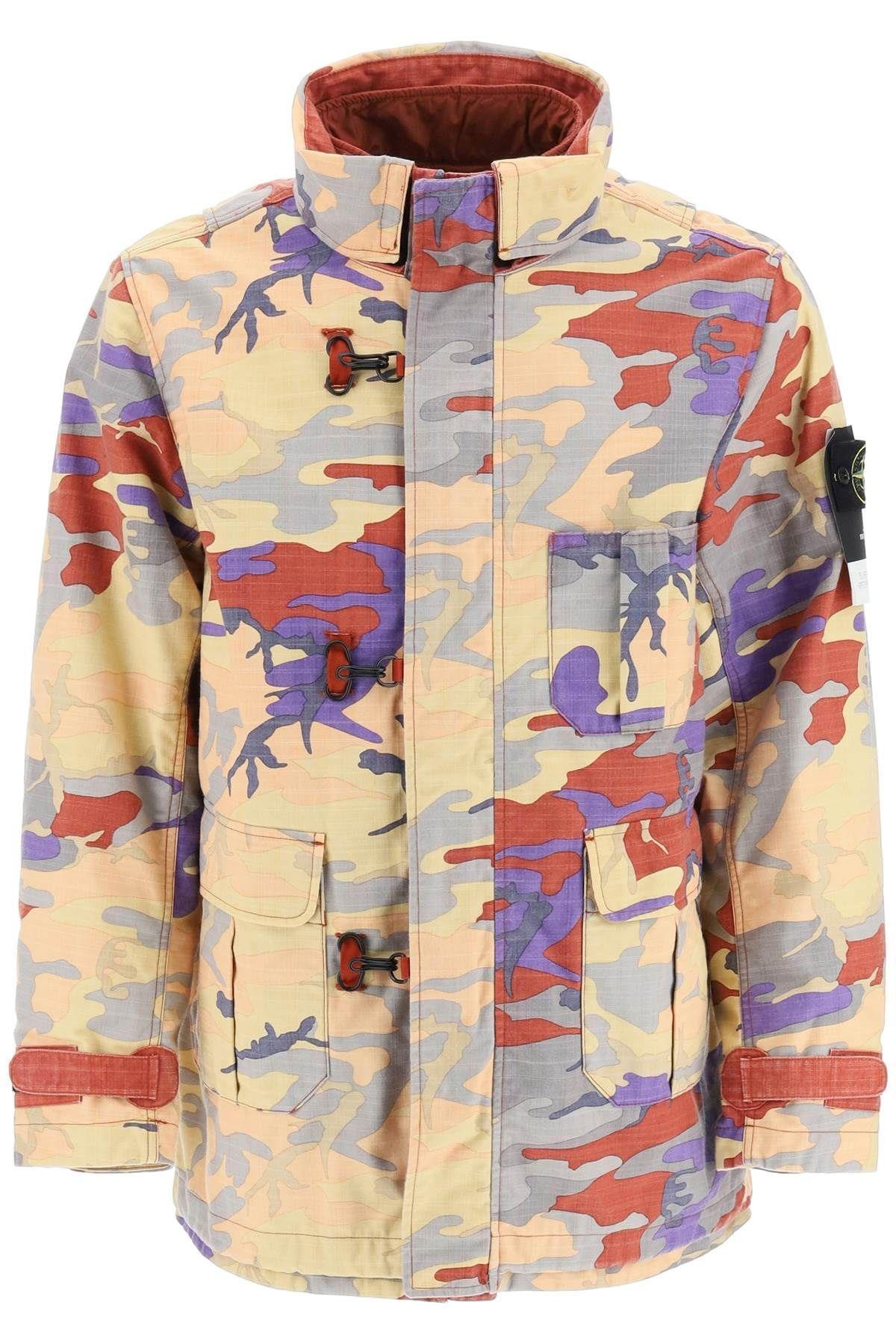 Stone Island S.I. Heritage Camo Ripstop Nylon Watro Jacket in