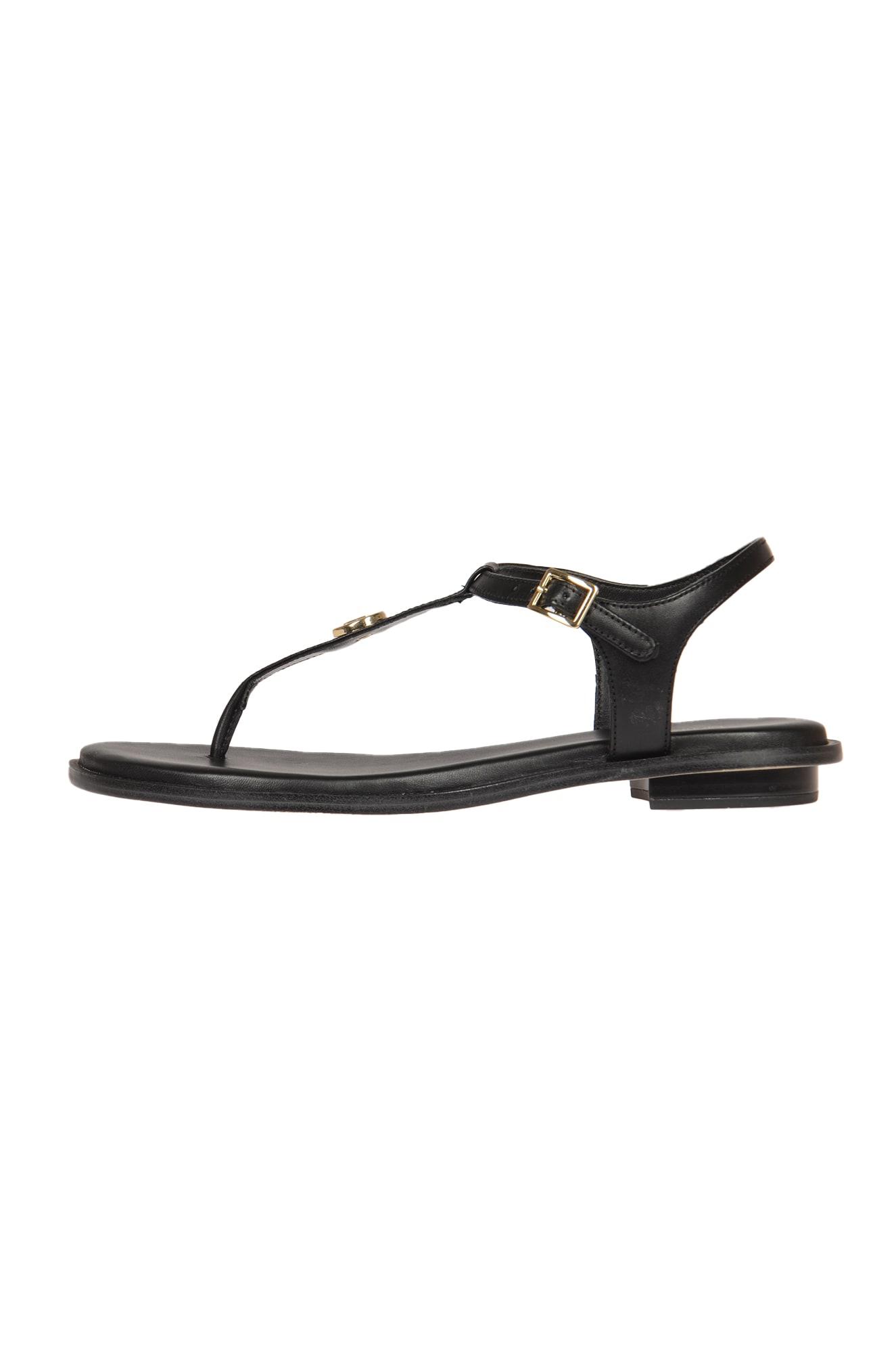Michael Kors Mallory Thong Sandals in Black | Lyst
