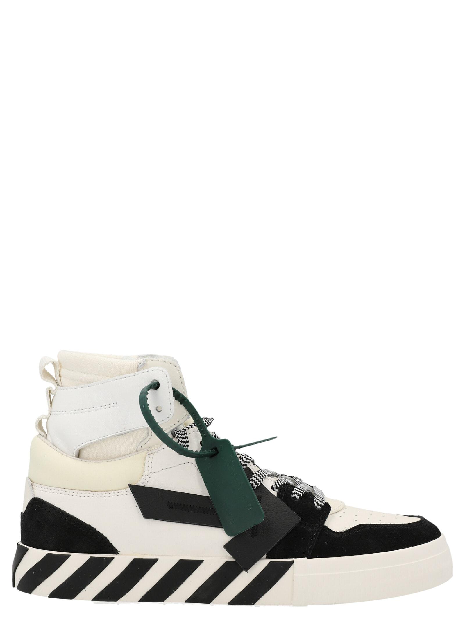 Off white vulcanized top high top sneakers