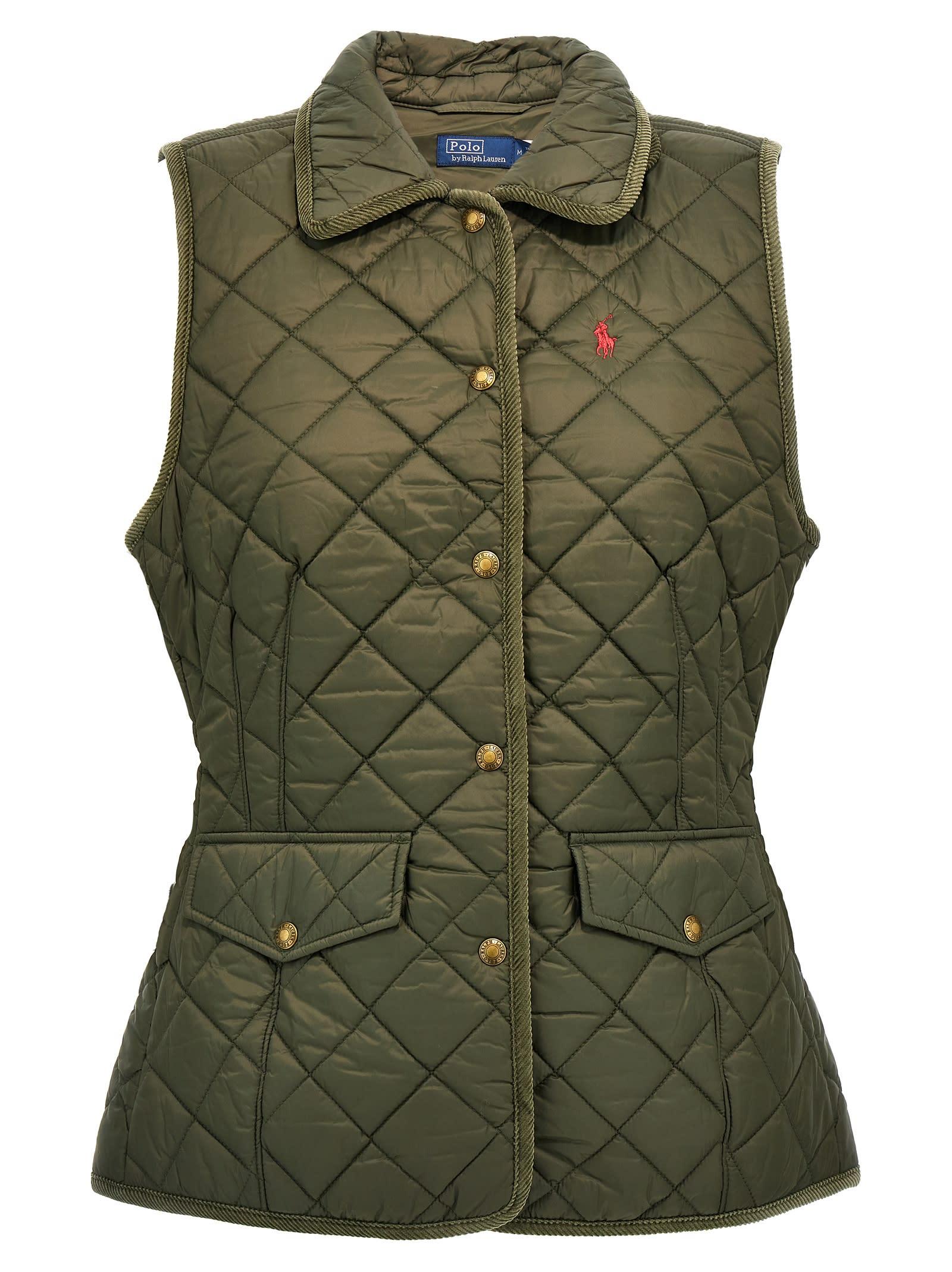 トップス louren cotton embroidery vest Lauren Ralph Lauren Stretch-Cotton Canvas Twill V-Neck