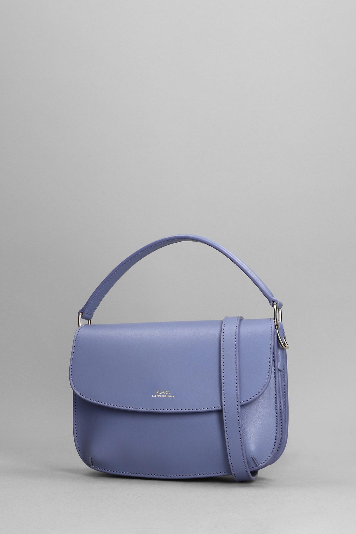 A.P.C. Sarah Hand Bag In Viola Leather in Blue | Lyst