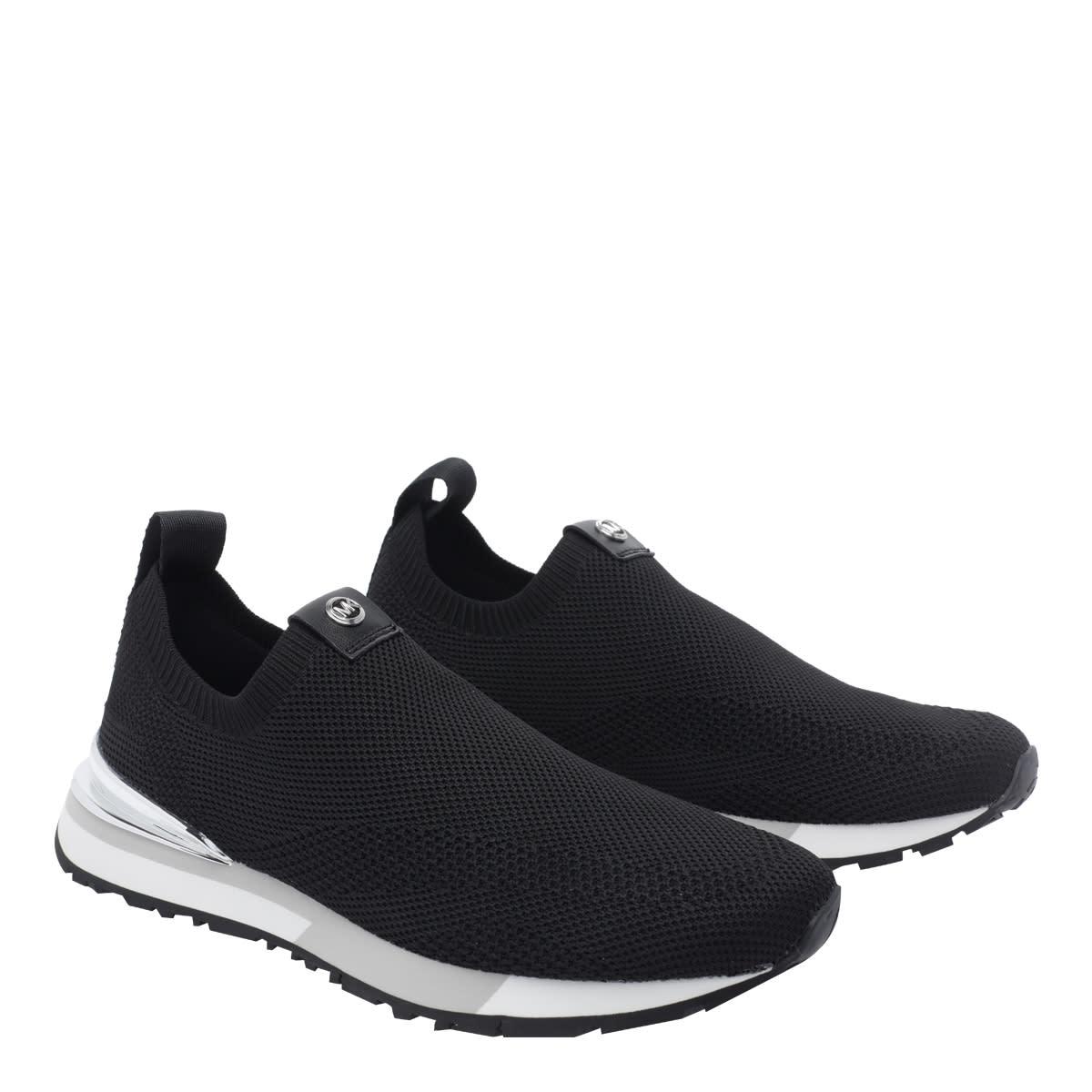 Michael Kors Black Leather Slip-On Sneakers with White Sole Womens MICHAEL Michael Kors Trent Slip On | Mercari main image 3
