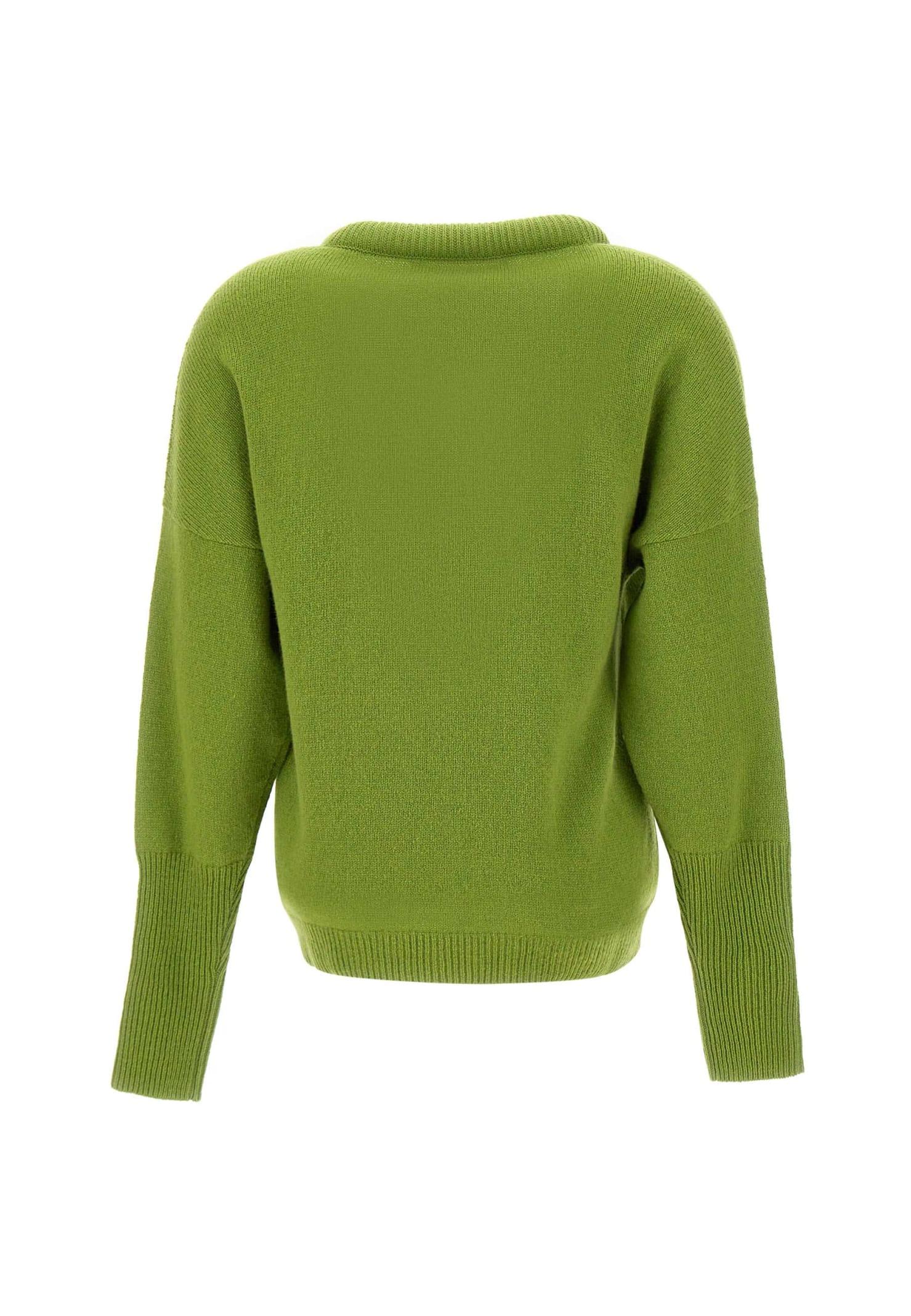 FEDERICA TOSI Wool And Cashmere Sweater in Green | Lyst