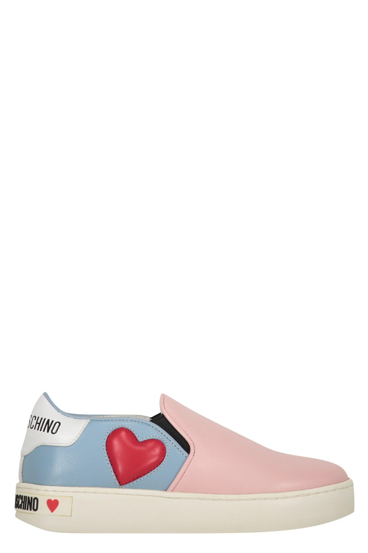 Love Moschino Slip On Sneakers in Pink Lyst UK