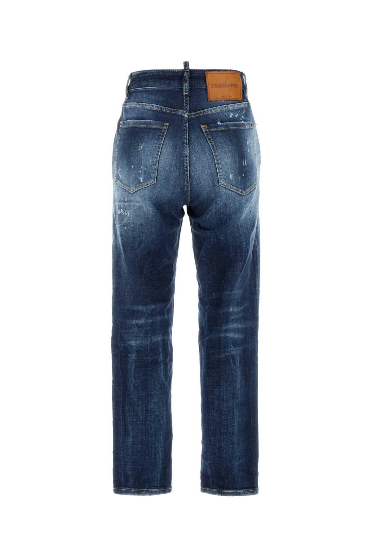 デニム・ジーパン Dsquared Dark Blue Stretch Denim Boston Jeans Dsquared2 - Blue 