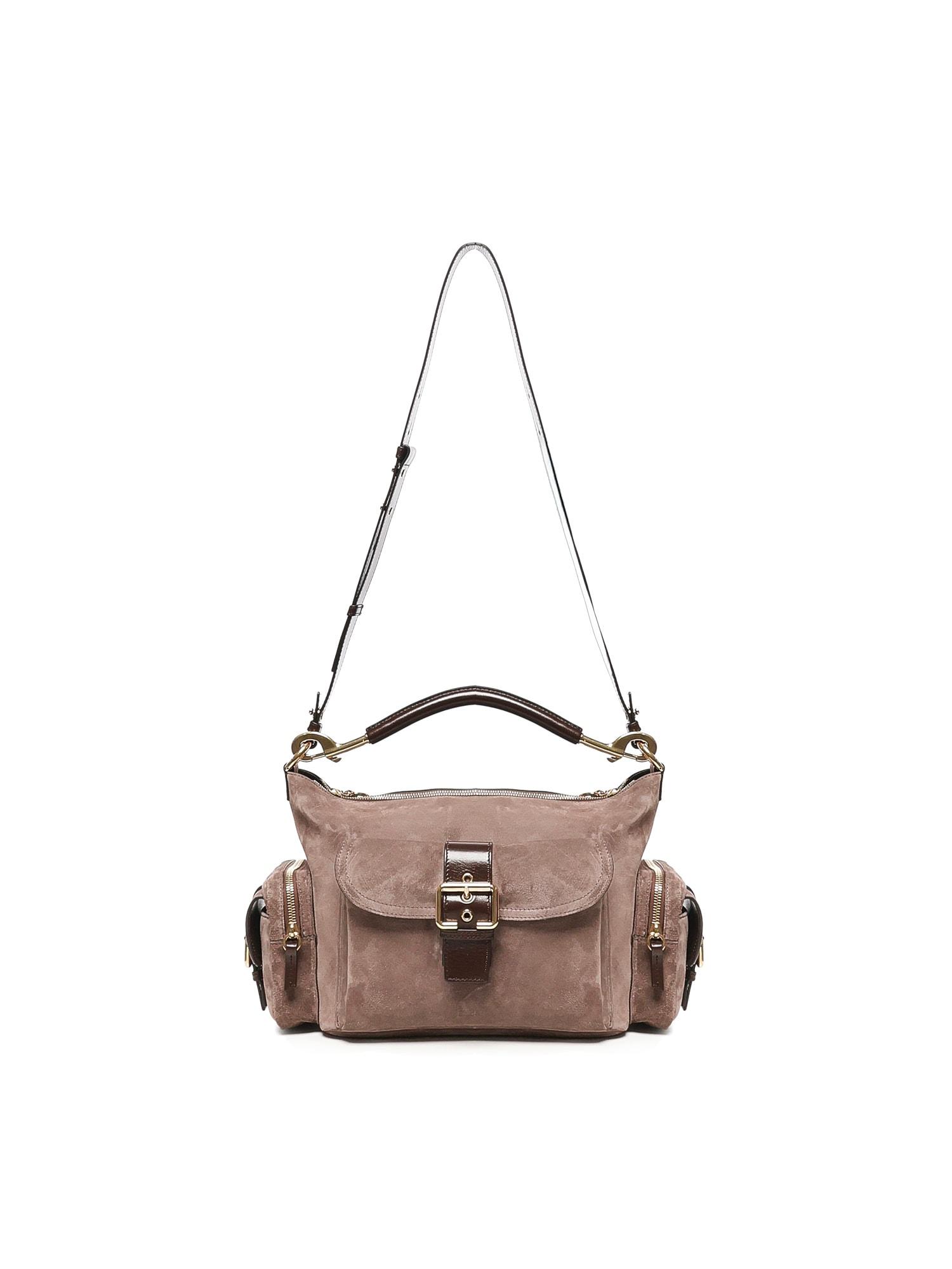 【関税&送料込】Chloe Camel Suede Medium Camera Bag Handbag Chloe Medium Camera Shoulder Bag in Suede | Neiman Marcus