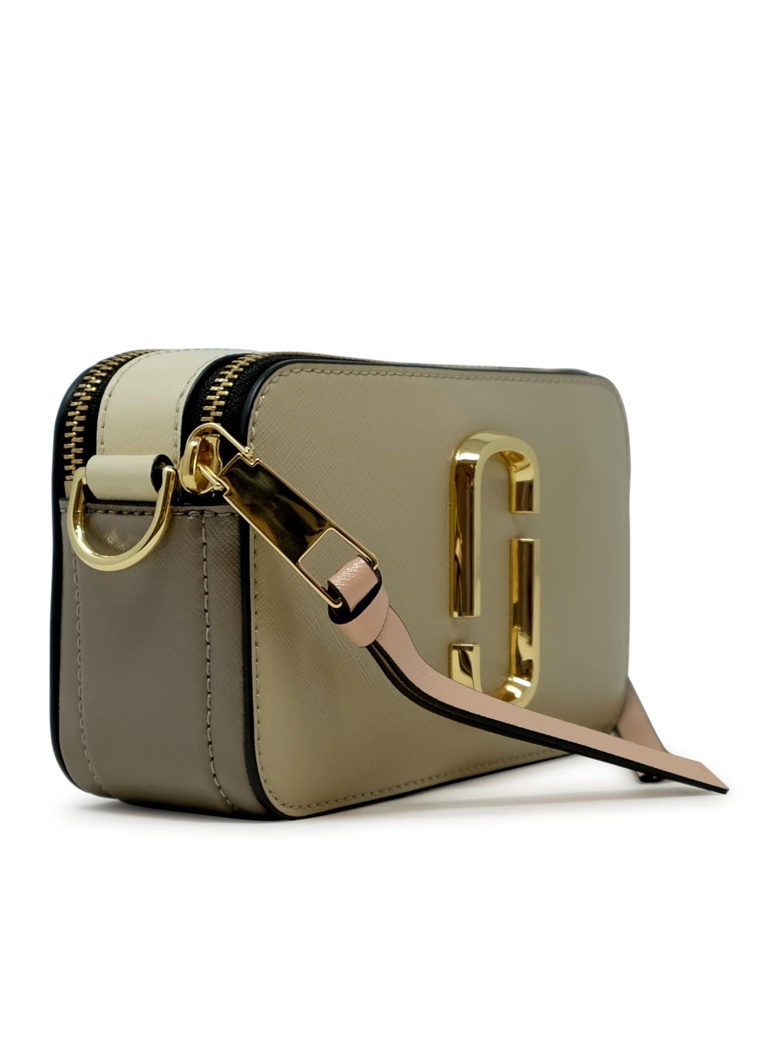Marc Jacobs Khaki Multi Leather The Snapshot Bag in Gray Lyst