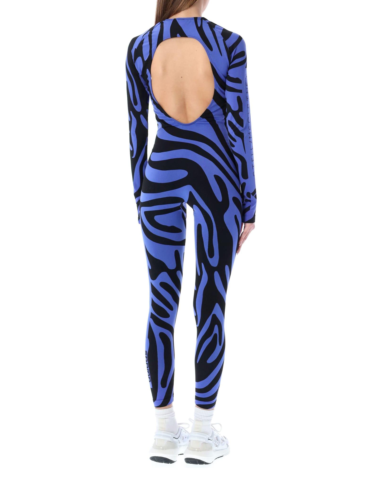 adidas By Stella McCartney Animalier Print Jumpsuit in Blue | Lyst