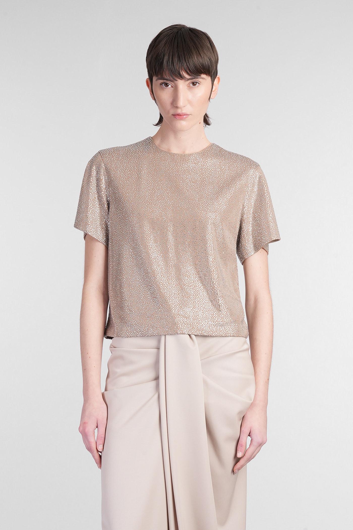 Tシャツ・カットソー Giuseppe Di Morabito Textured Surface T-Shirt With Keyhole Giuseppe Di Morabito Textured Surface T-Shirt With Keyhole
