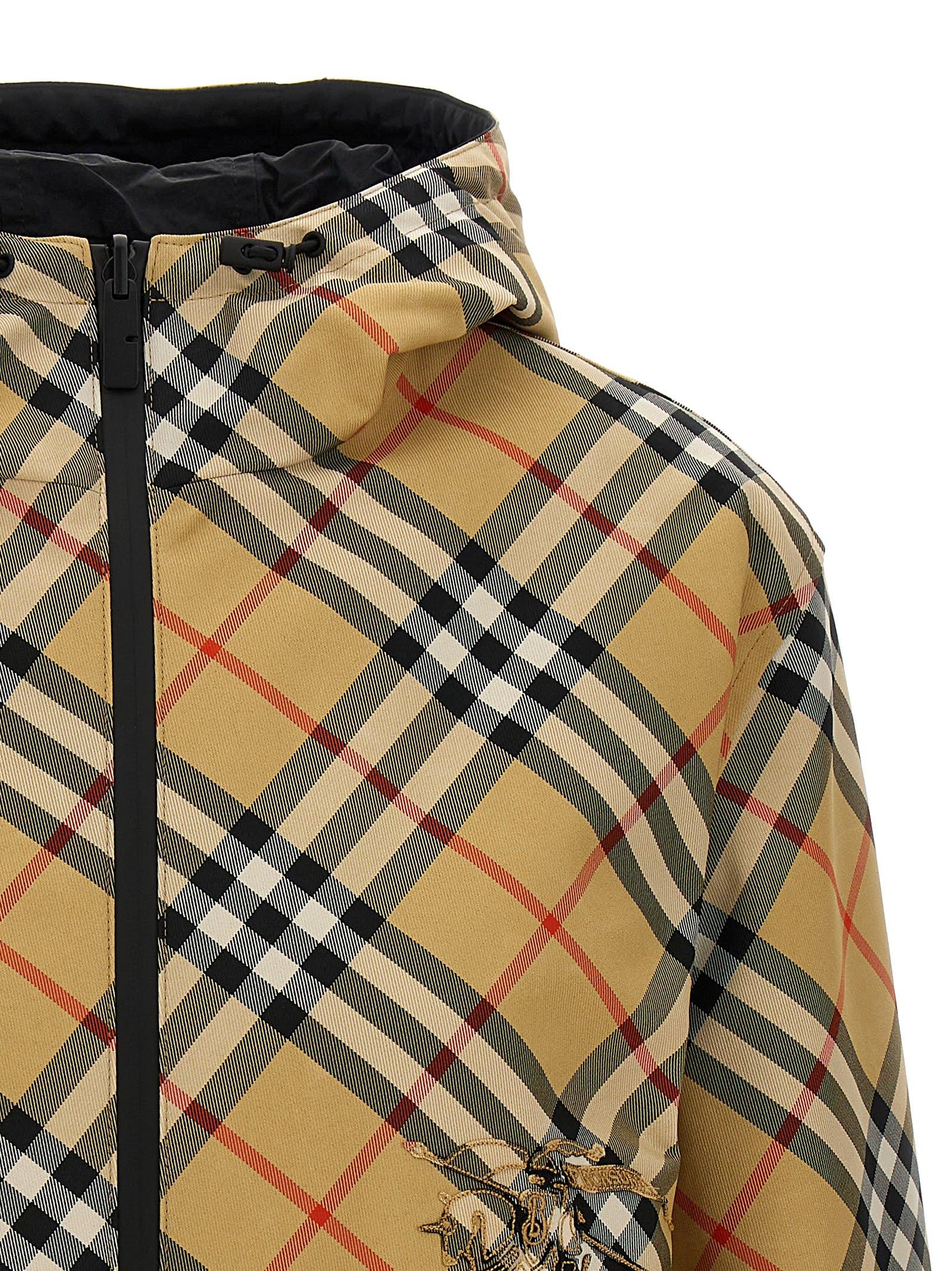 Vintage Check hooded jacket