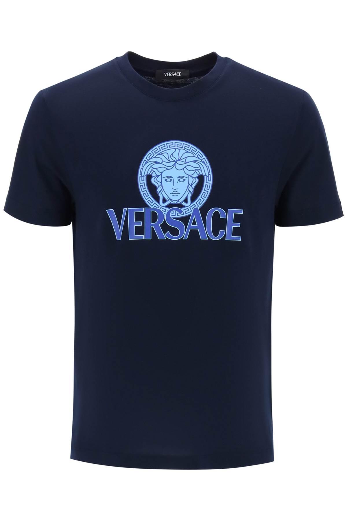 Versace Navy Medusa T-shirt in Blue for Men | Lyst