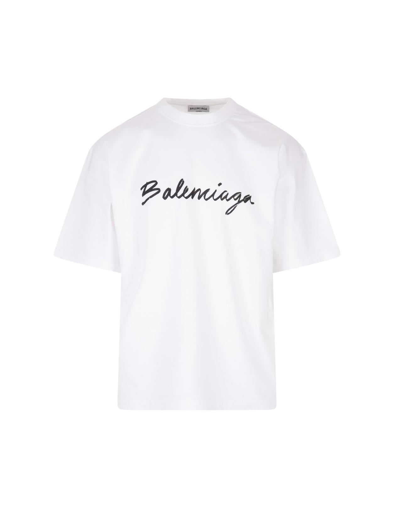 Balenciaga logo-print Short-sleeved T-Shirt - Neutrals