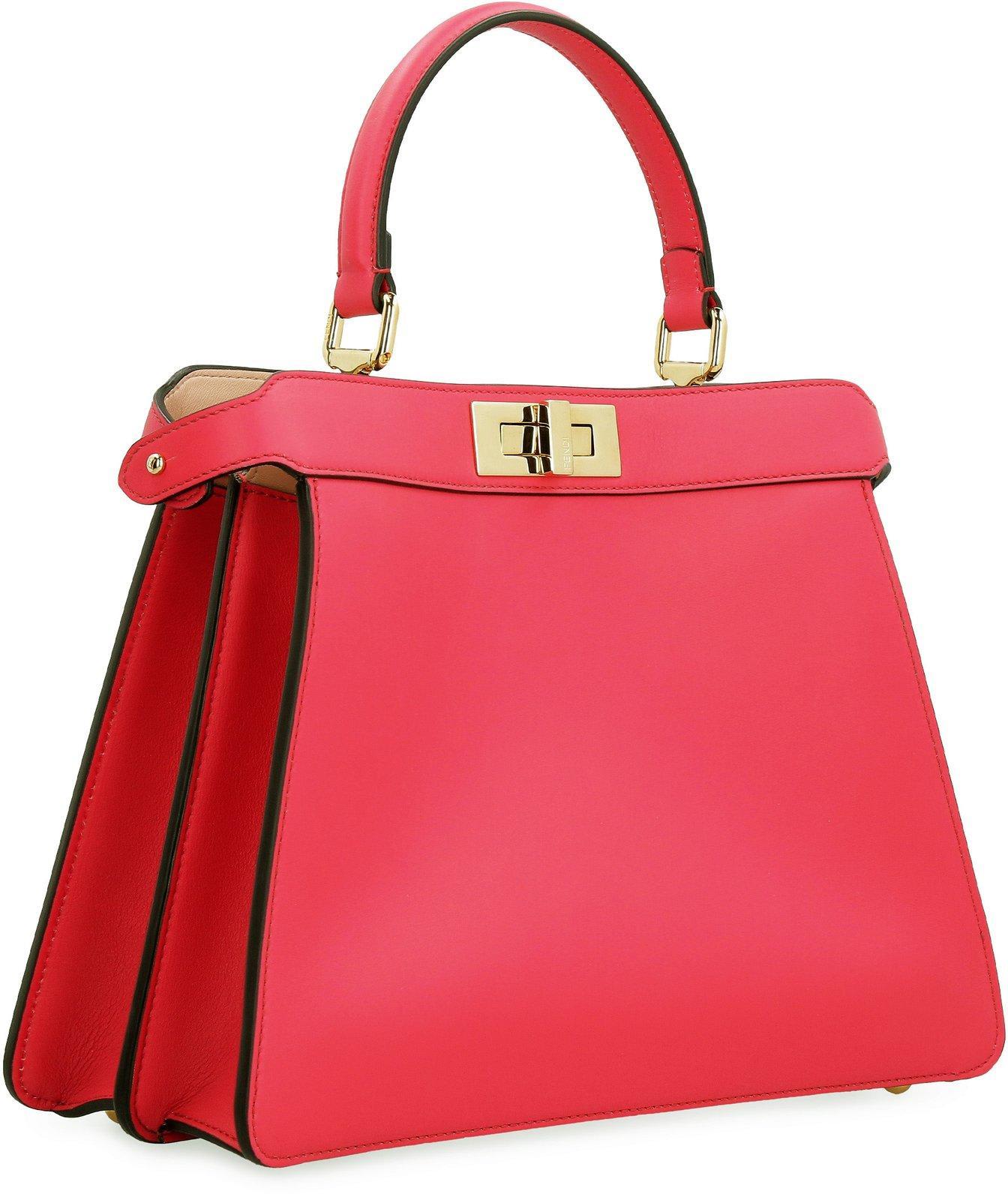 Fendi Peekaboo Iseeu Medium Tote Bag in Red Lyst