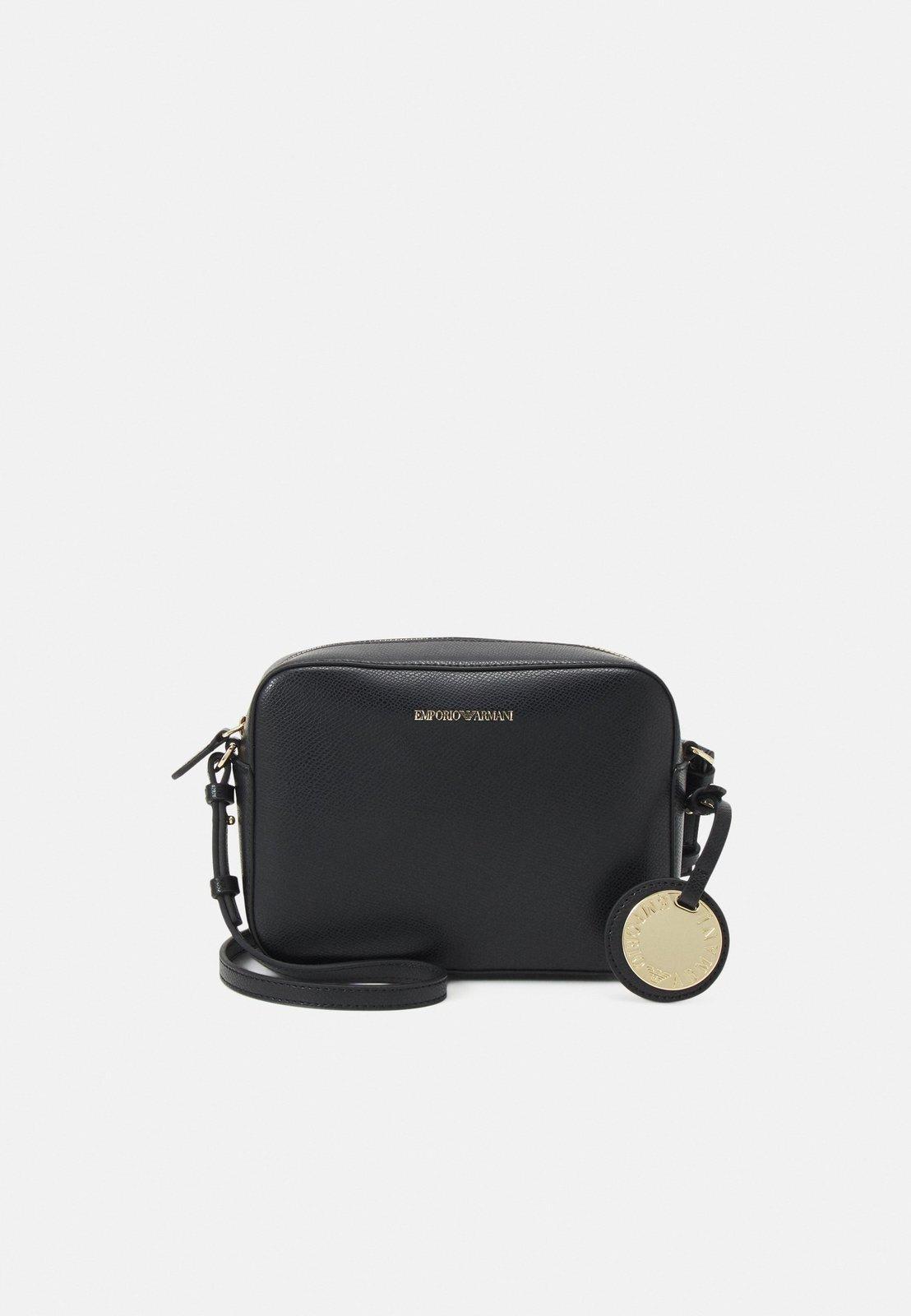 Emporio Armani Logo Printed Zipped Camera Bag in Black Lyst