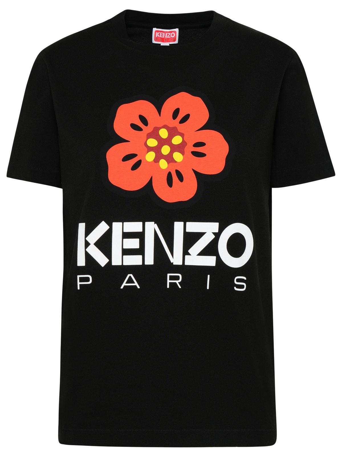 KENZO Black Cotton Tshirt Lyst