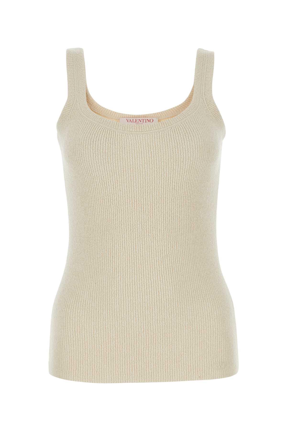 Tシャツ・カットソー VALENTINO GARAVANI Sand Silk Tank Top Silk Valentino Top Womens Valentino Garavani Women´s