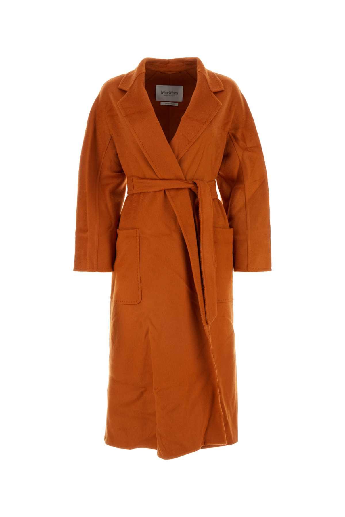 コート MAX MARA ORANGE CASHMERE LUDMILLA COAT Max Mara 'Ludmilla Icon' Cashmere Coat | Authentic & Vintage