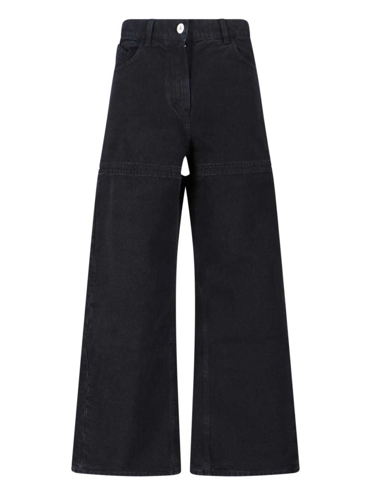 デニム・ジーパン THE ATTICO Women Denim Pants 24A241WCP113D066 100 Black THE ATTICO Women Denim Pants 24A241WCP113D066 100 Black (THE