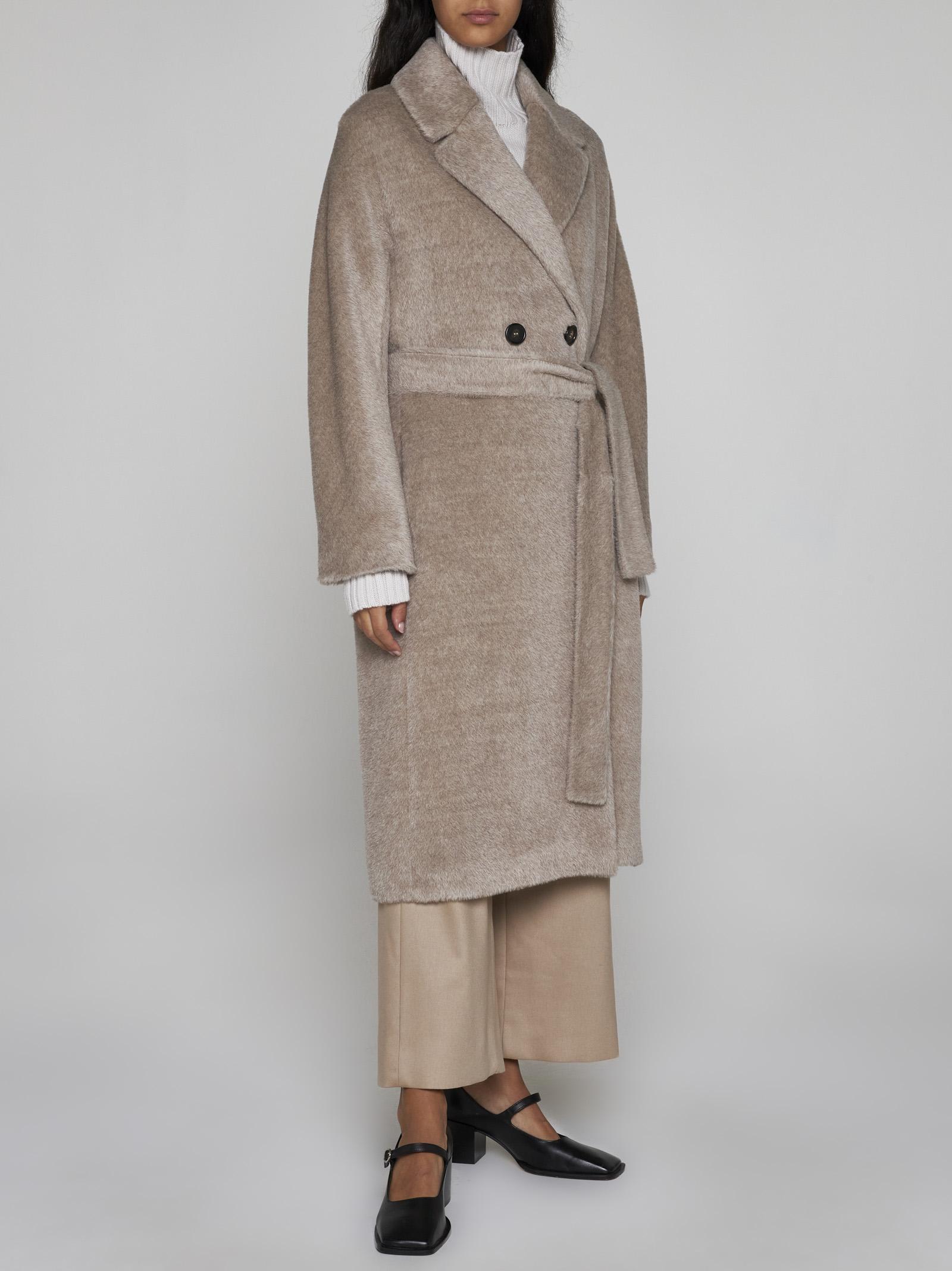 Max Mara Zaire Alpaca And Wool Coat in Natural Lyst