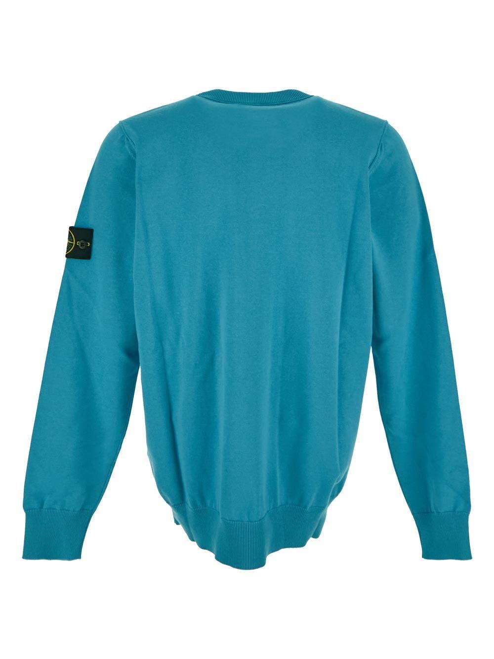 Stone Island Turquoise Sweater in Blue for Men | Lyst
