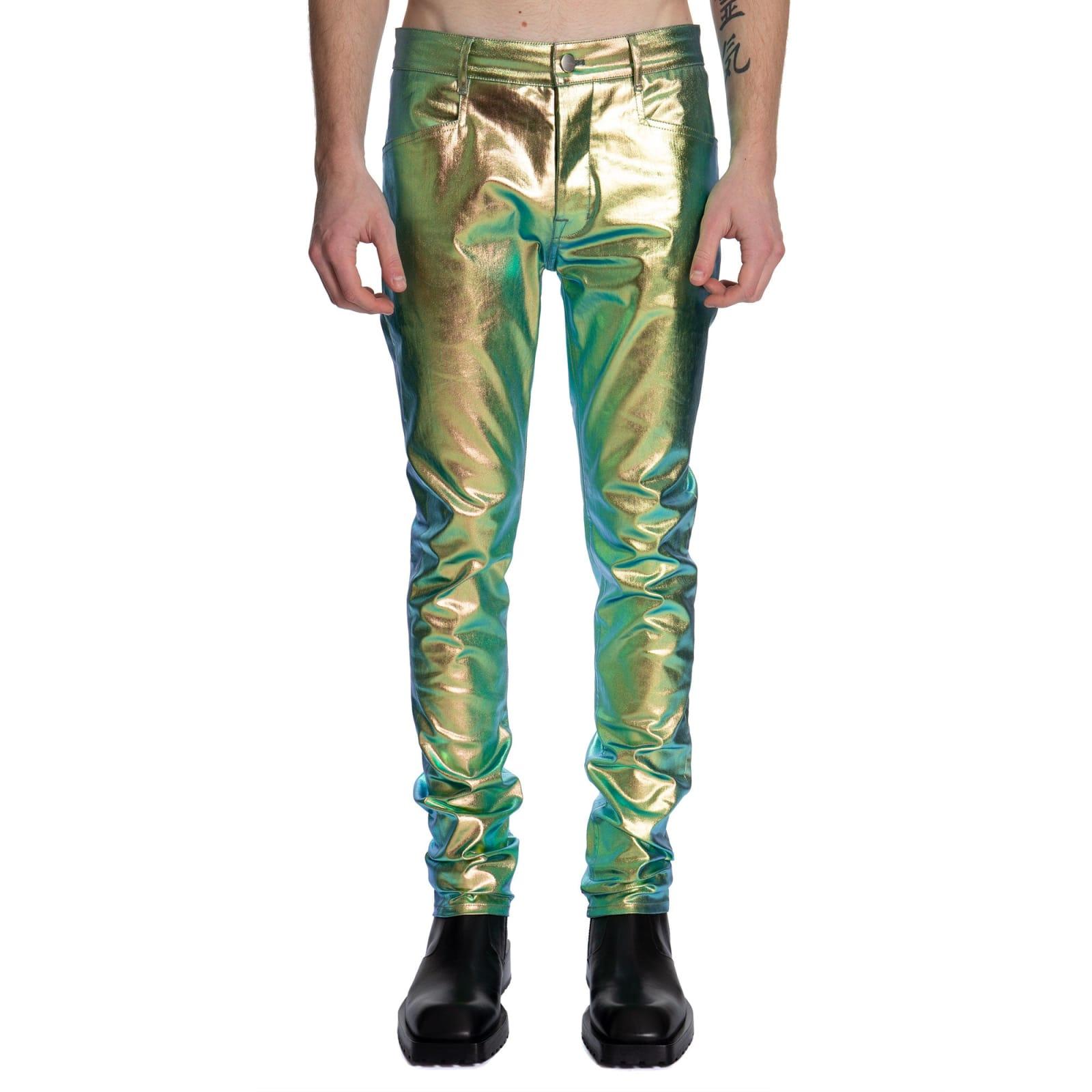 Rick Owens Iridescent Tyrone Jeans in Green for Men | Lyst