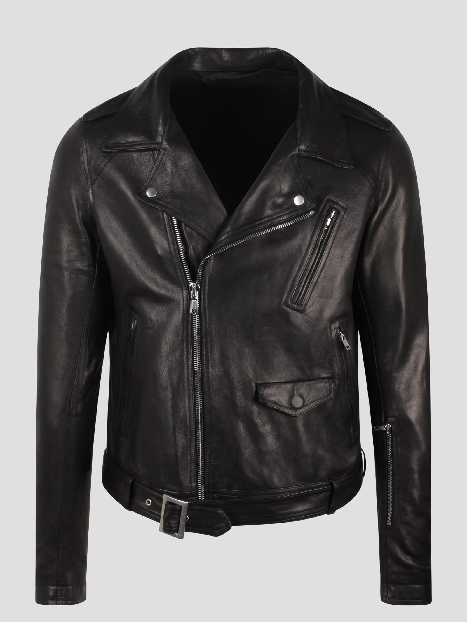 Rick Owens Lukes Stooges Leather Jacket in Black for Men | Lyst