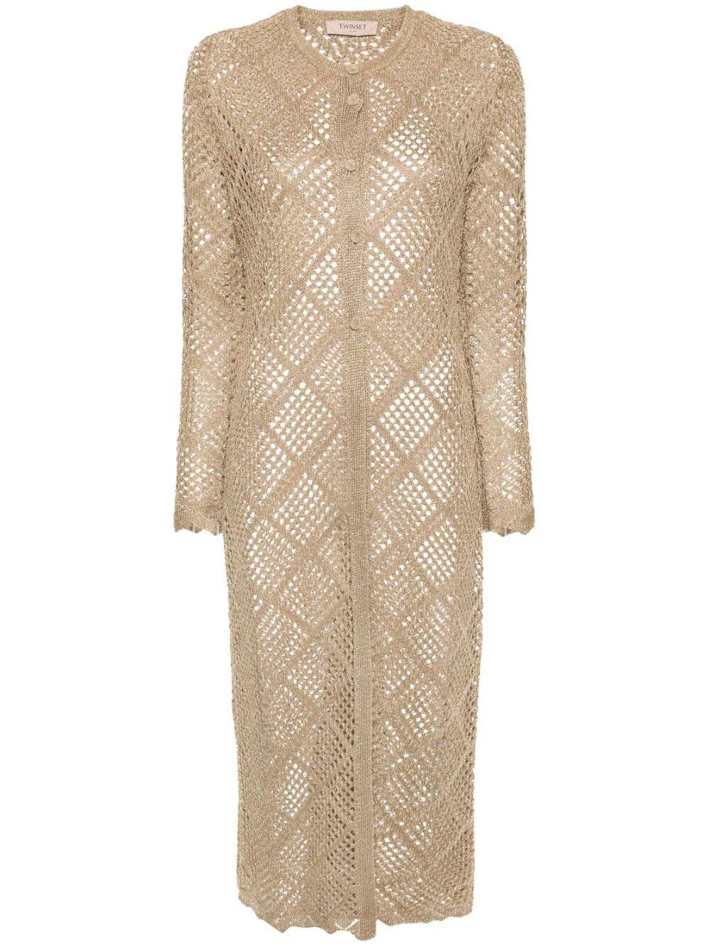 Long top gold cardigan