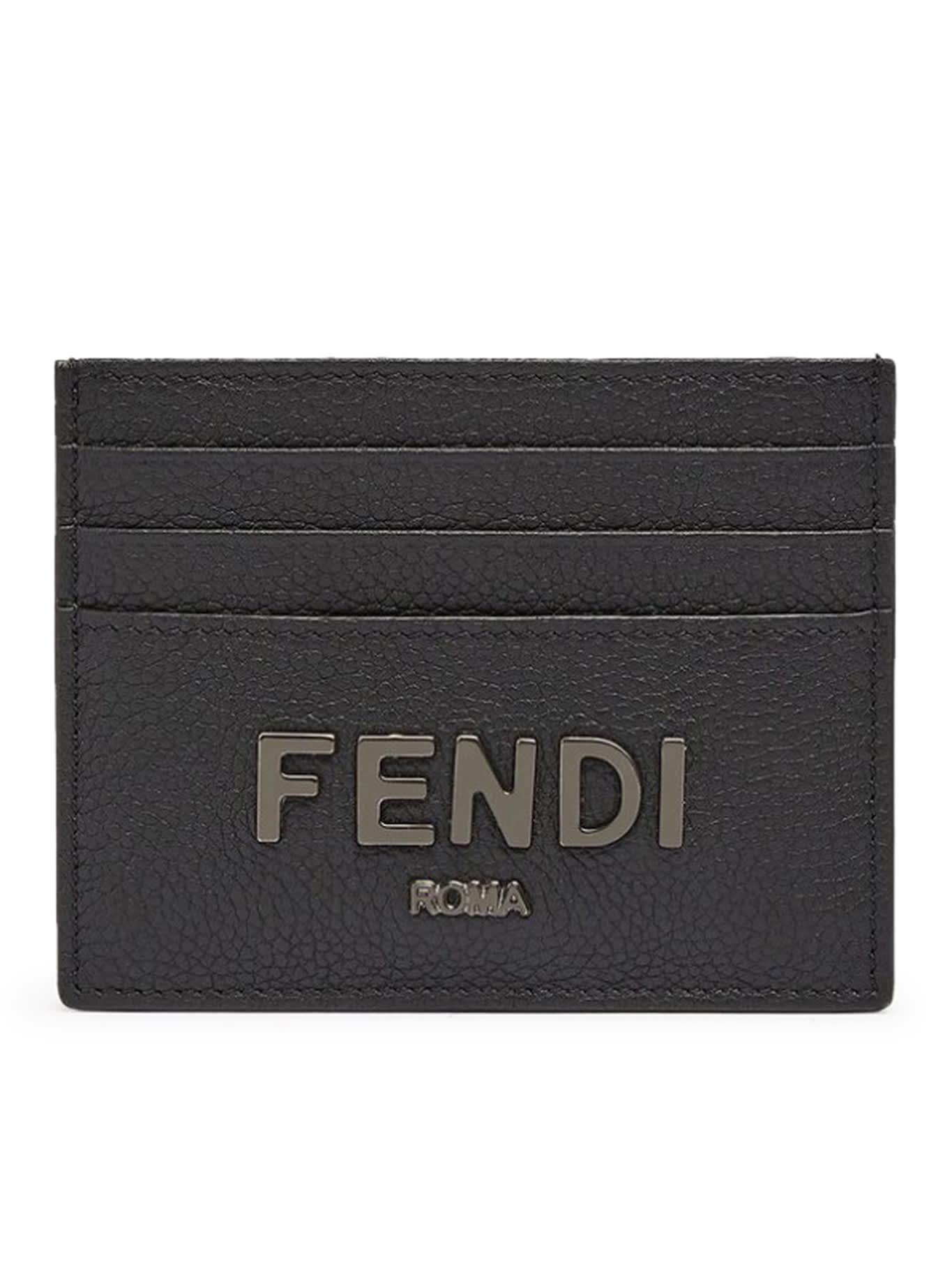 Fendi Card Case Vit.cher in Black for Men | Lyst