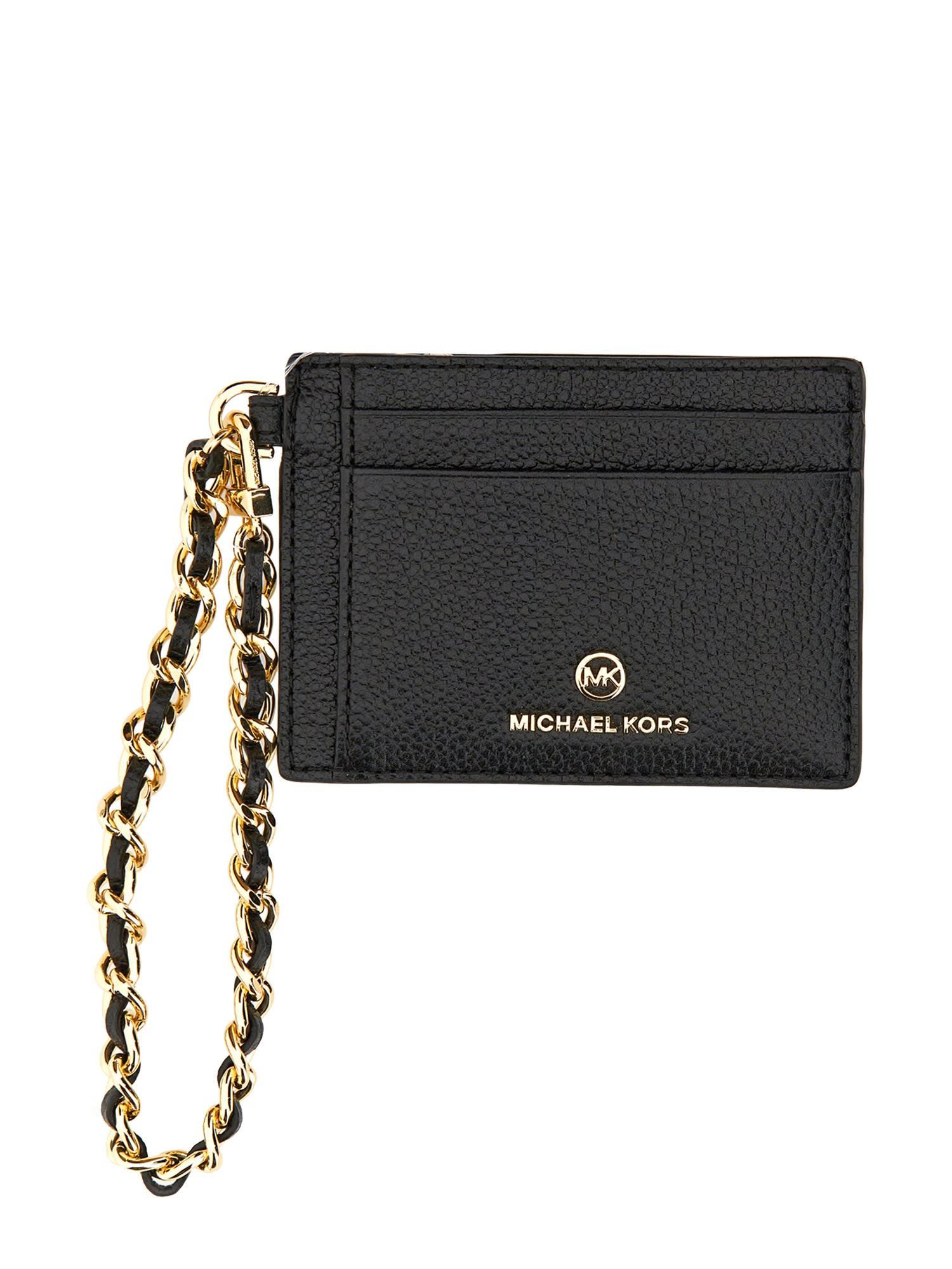 MICHAEL Michael Kors Mall Credit Card Holder in Black | Lyst