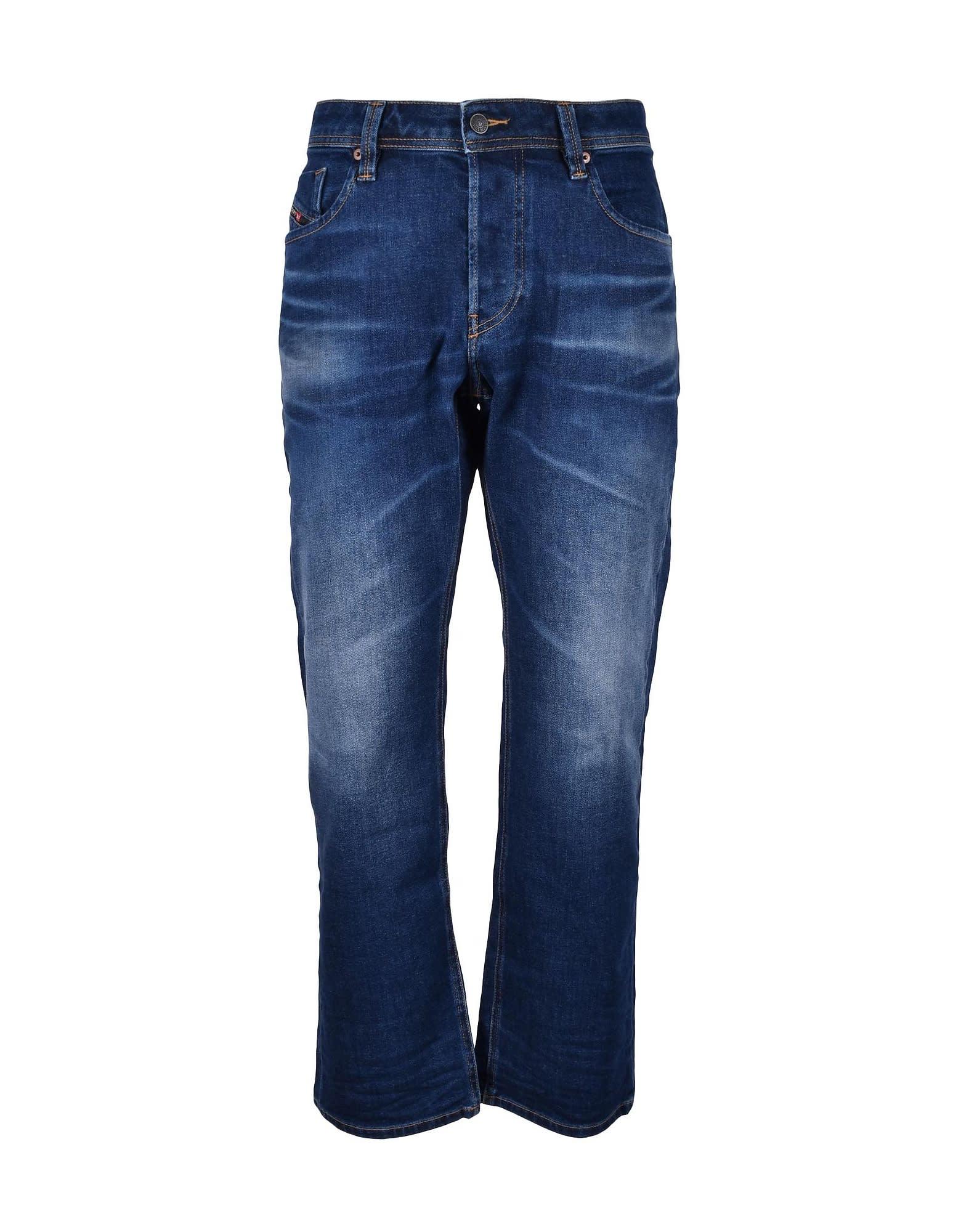 DIESEL Navy Blue Jeans for Men | Lyst
