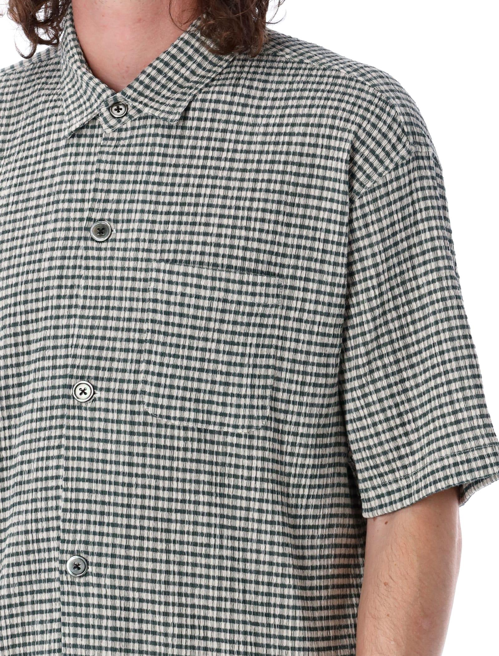 最安値　stussy 23ss WRINKLY GINGHAM SS SHIRT