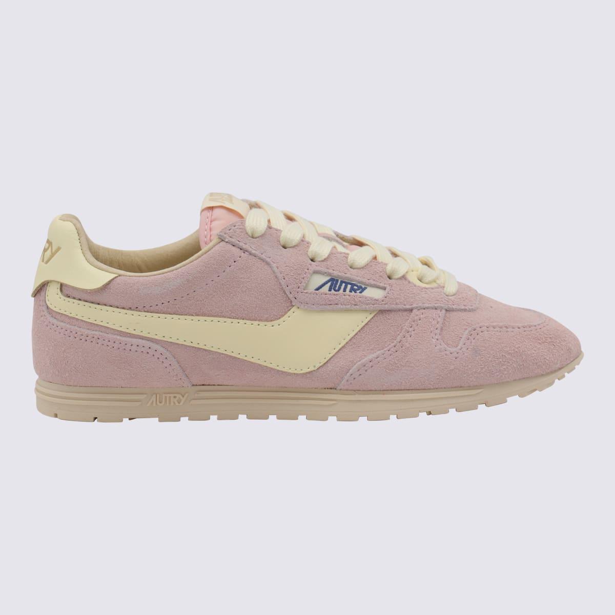 スニーカー AUTRY ROSE WINDSPIN SNEAKERS Autry Windspin Flowers Sneakers In Star Fish Leather