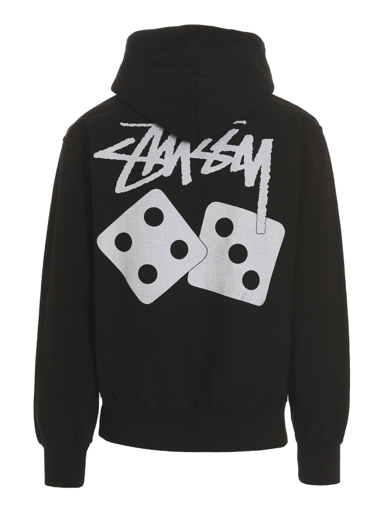 Stussy Dice Pig. Dyed Sweatshirt in Black for Men | Lyst