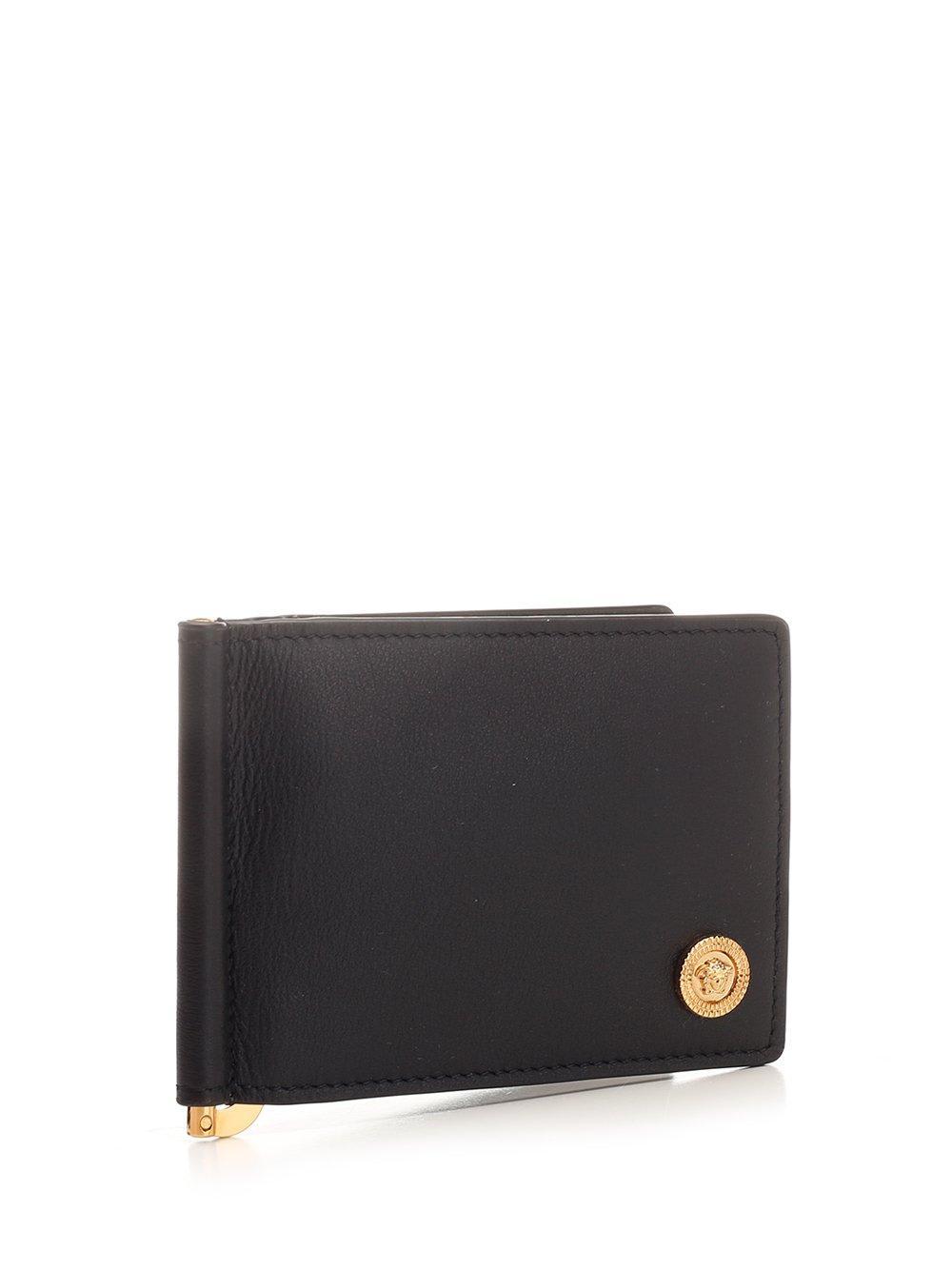 Versace Leather Bifold Wallet - Black Wallets, Accessories - VES140196 |  The RealReal