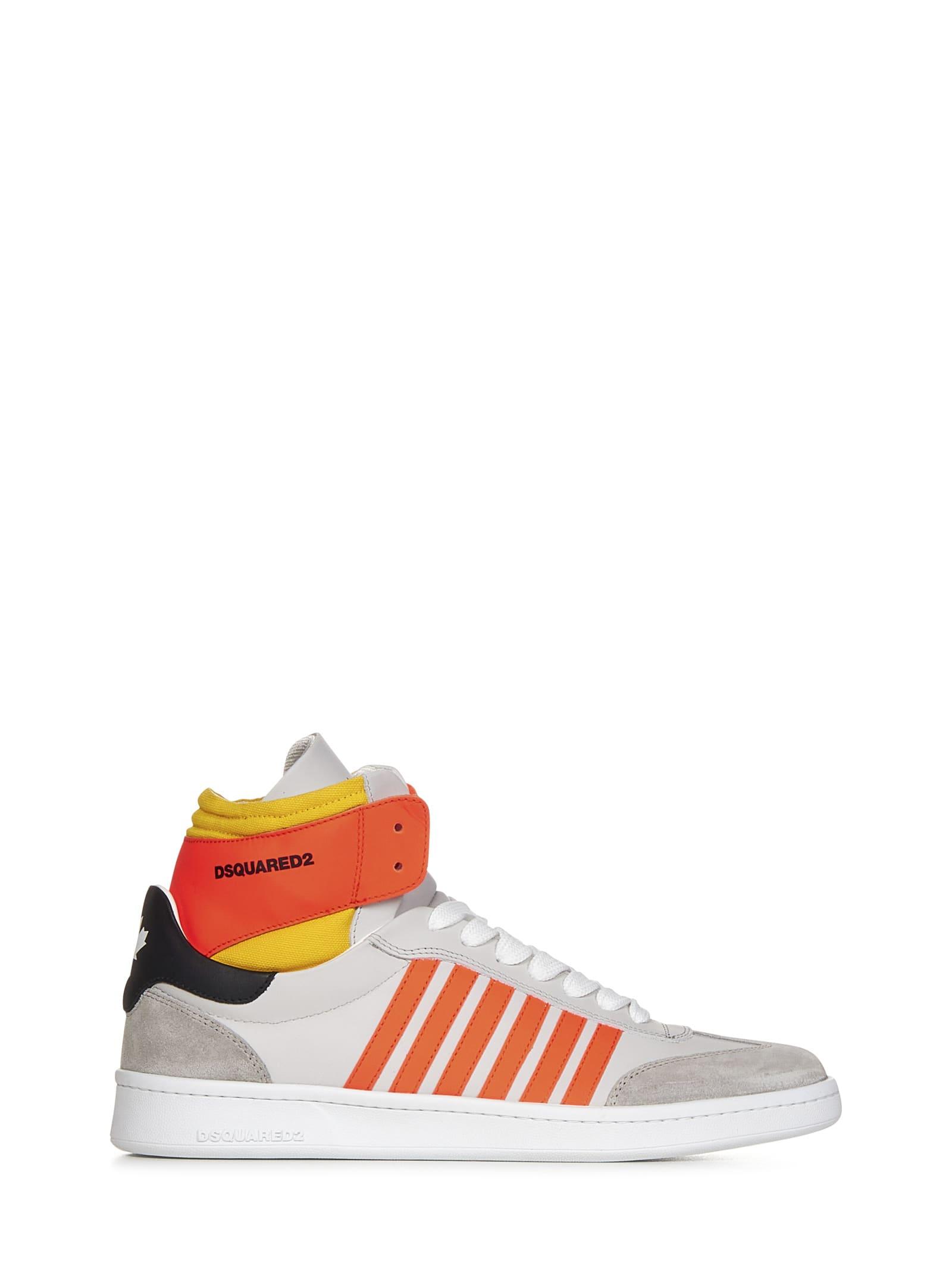 DSquared² Boxer Sneakers in White for Men | Lyst