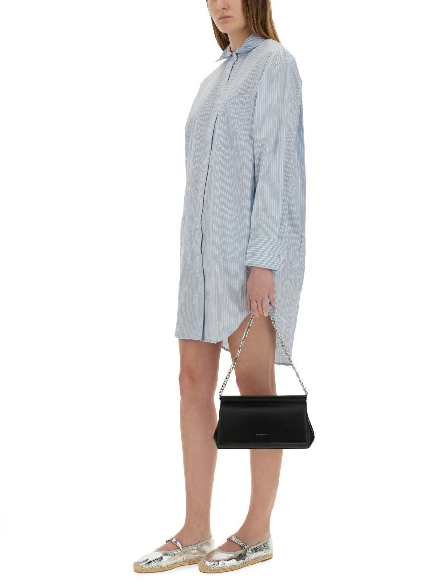 【関税&送料込】Michael By Michael Kors Chemisier Dress MICHAEL Michael Kors Chemisier Dress in Gray | Lyst