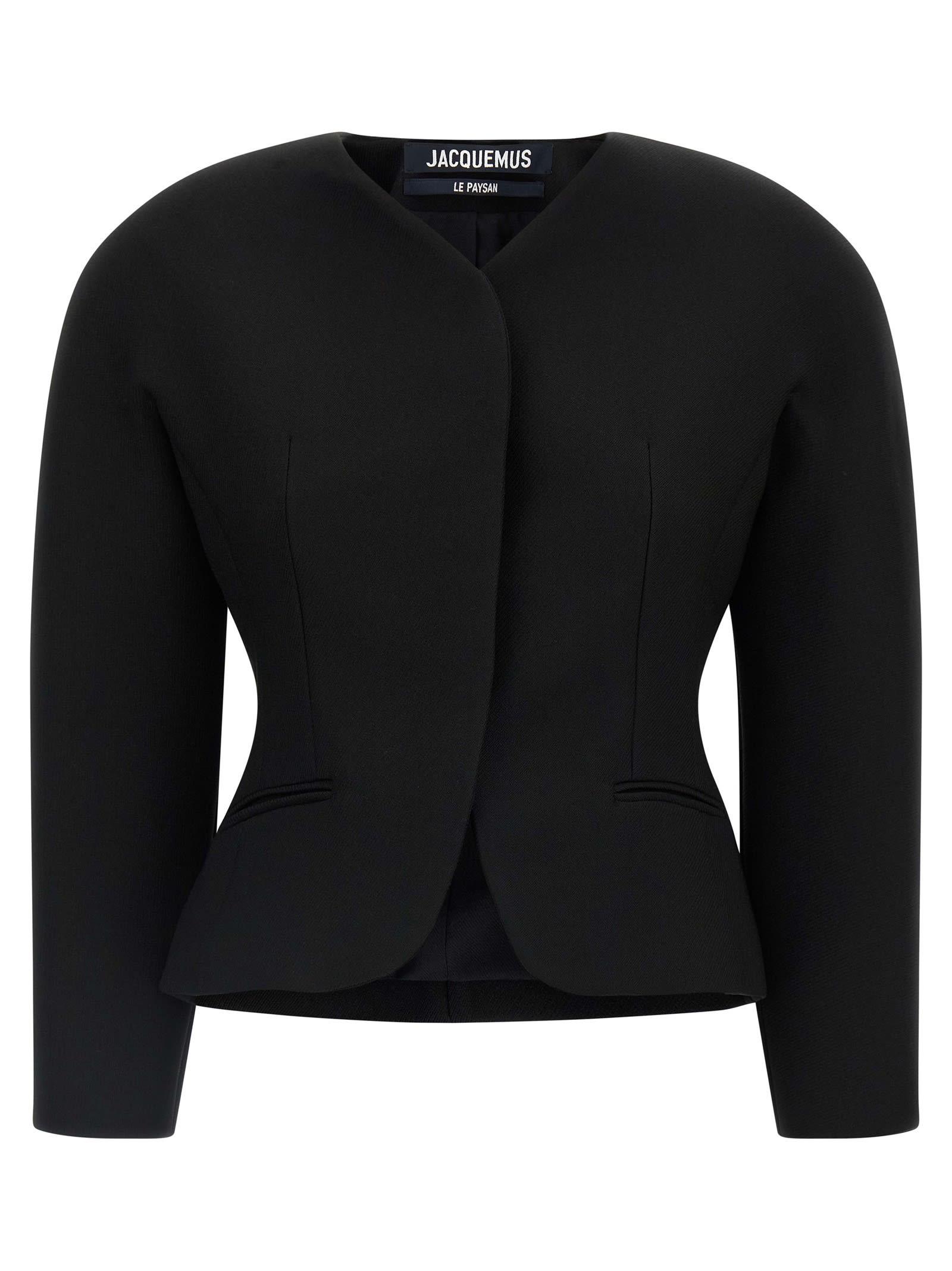 コート JACQUEMUS Woman Coat Black 243CO0771614 990 Black Jacquemus Coats for Women | Lyst