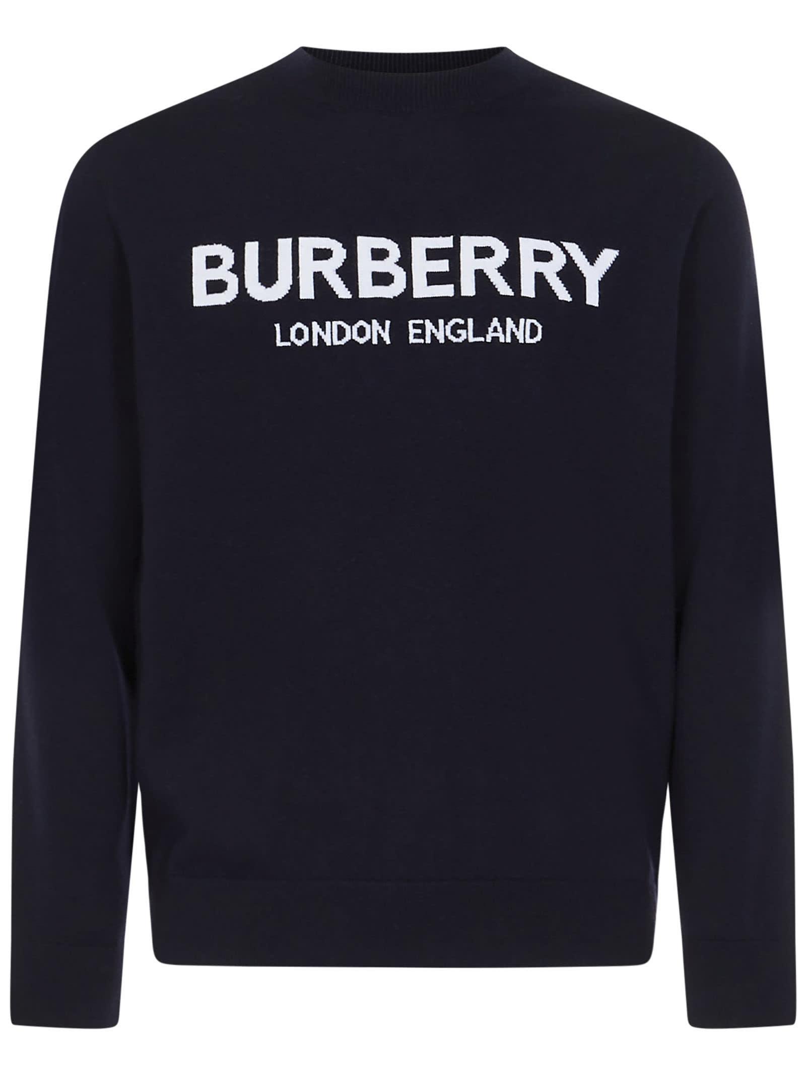 Burberry Wool Sweaters Blue for Men - Save 46% | Lyst