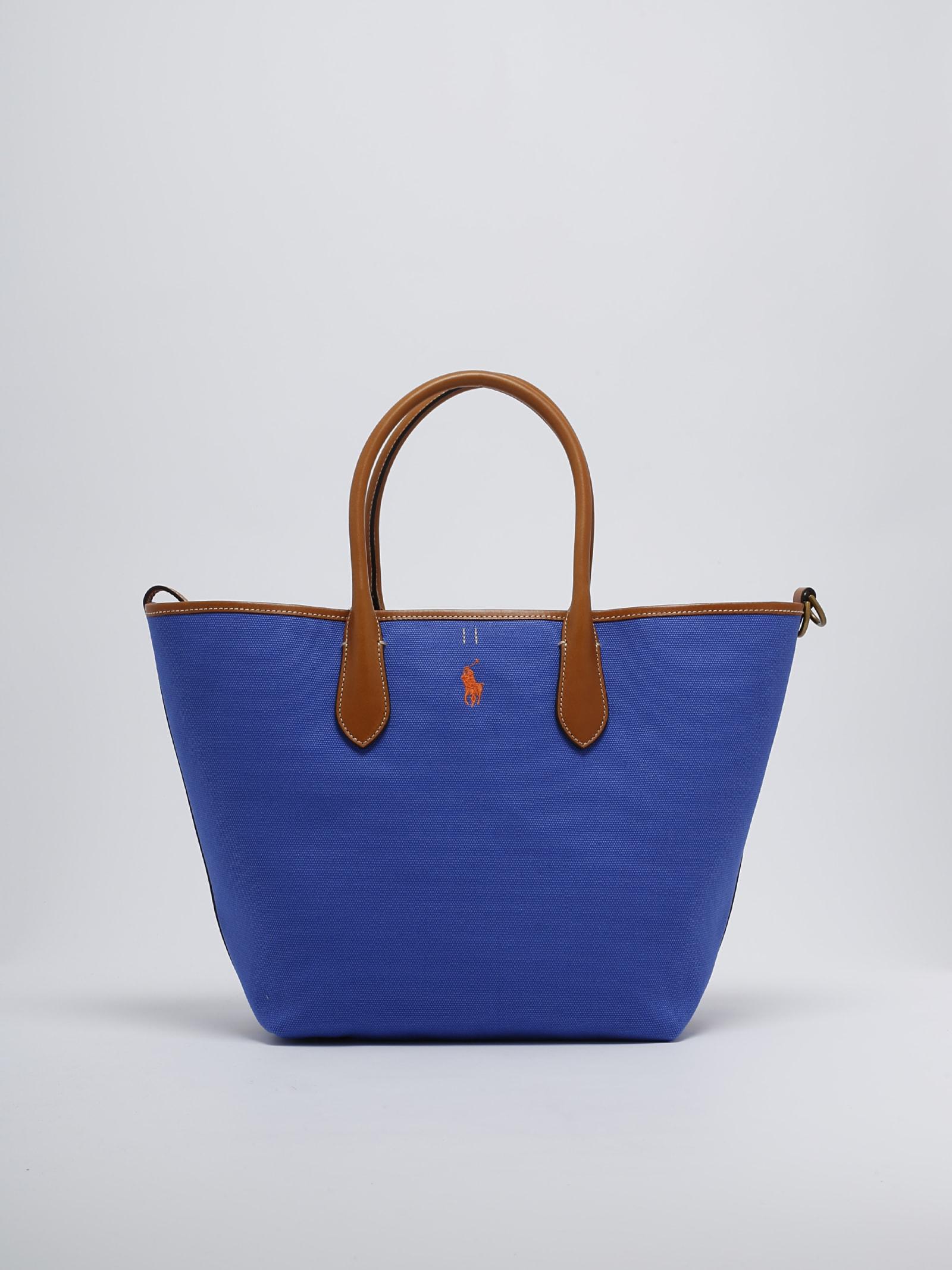 トートバッグ Ralph Lauren MEDIUM SHOPPER BAG (428968158 002ECRU NAVY) Lauren Ralph Lauren Women's Chadwick Medium Shopper Bag