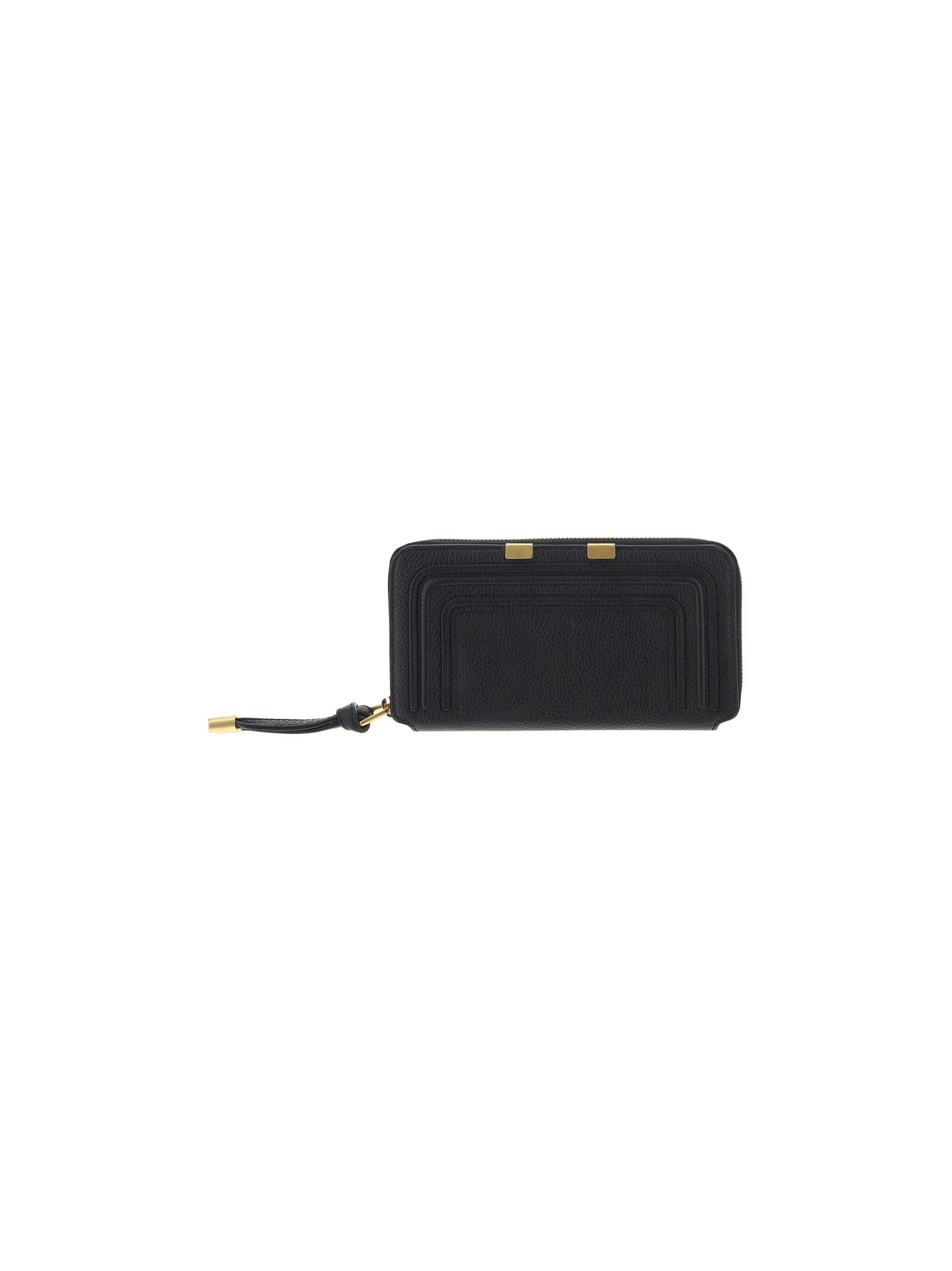 Chloé Leather Marcie Wallet in Nero 